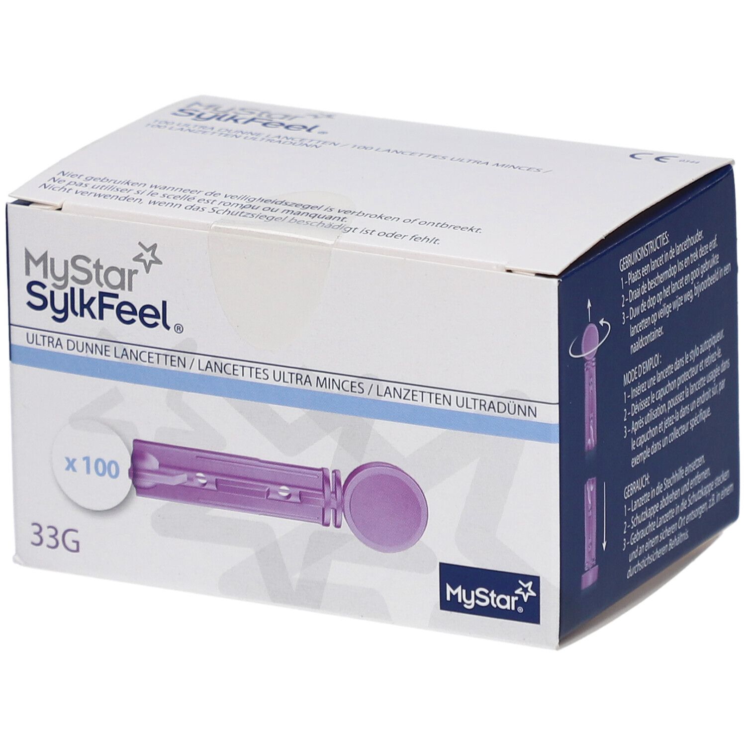 MyStar® Sylkfeel™ Lancettes ultra minces 33G