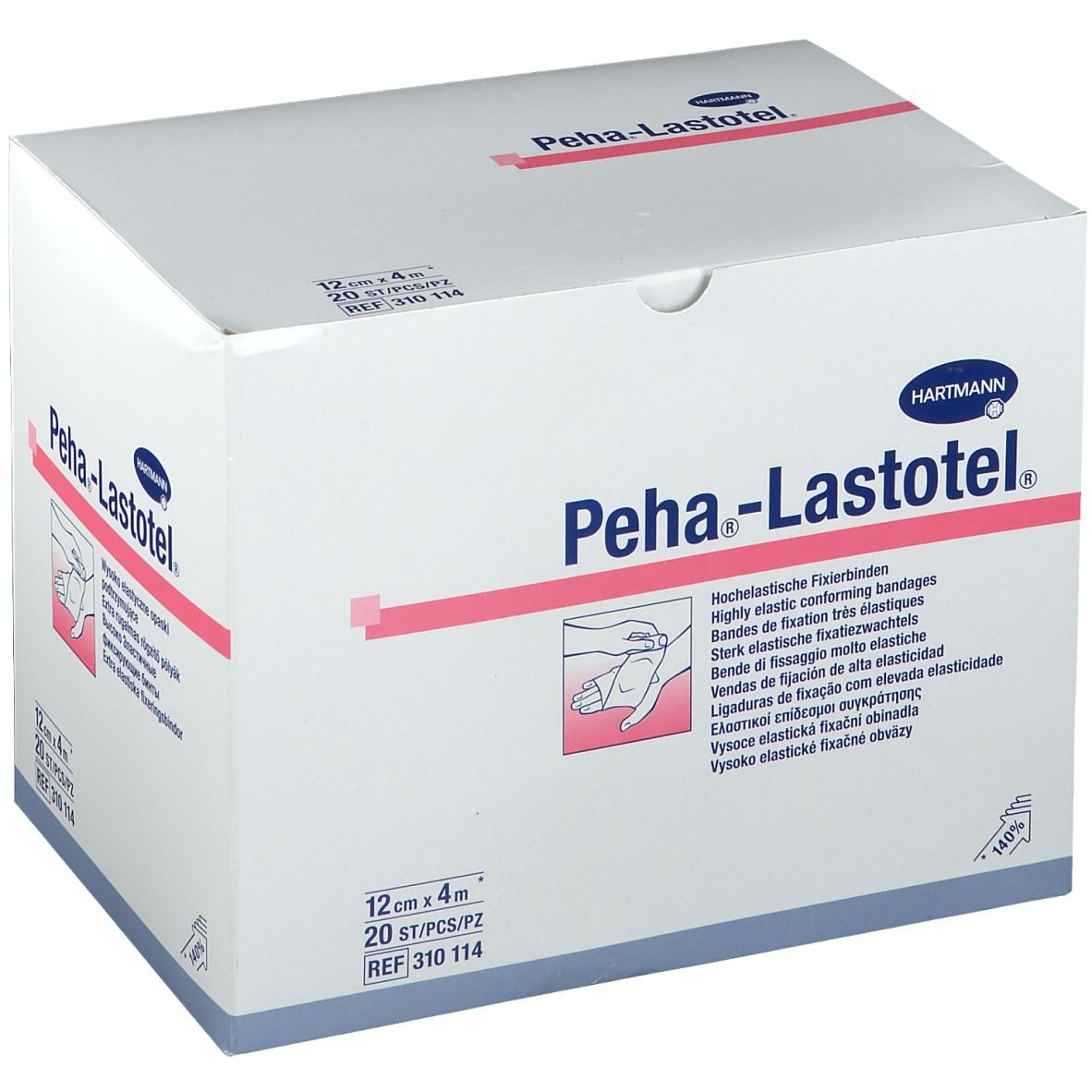 Hartmann Pehalastotel 12cmx4m 3101140 20 St Verband