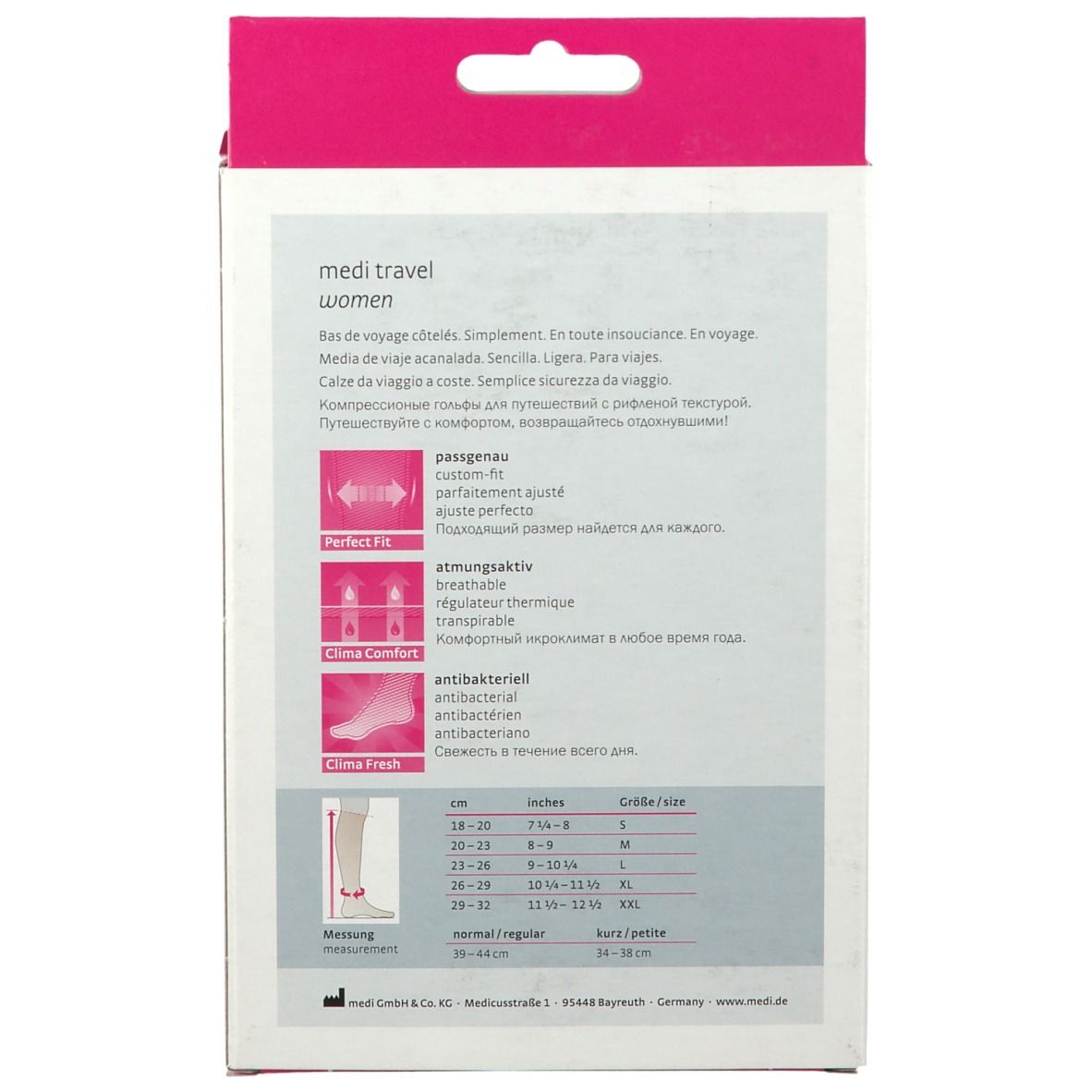 Medi Travel Women Reisestrümpfe Normal