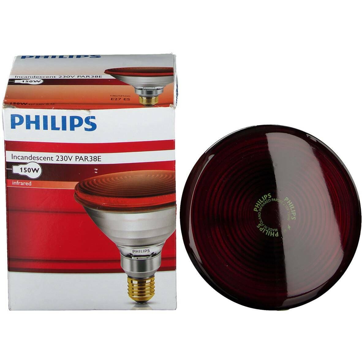 Philips Incandescent lampe infrarouge 230V/150W Par38E E27 ES 136 x 121 mm