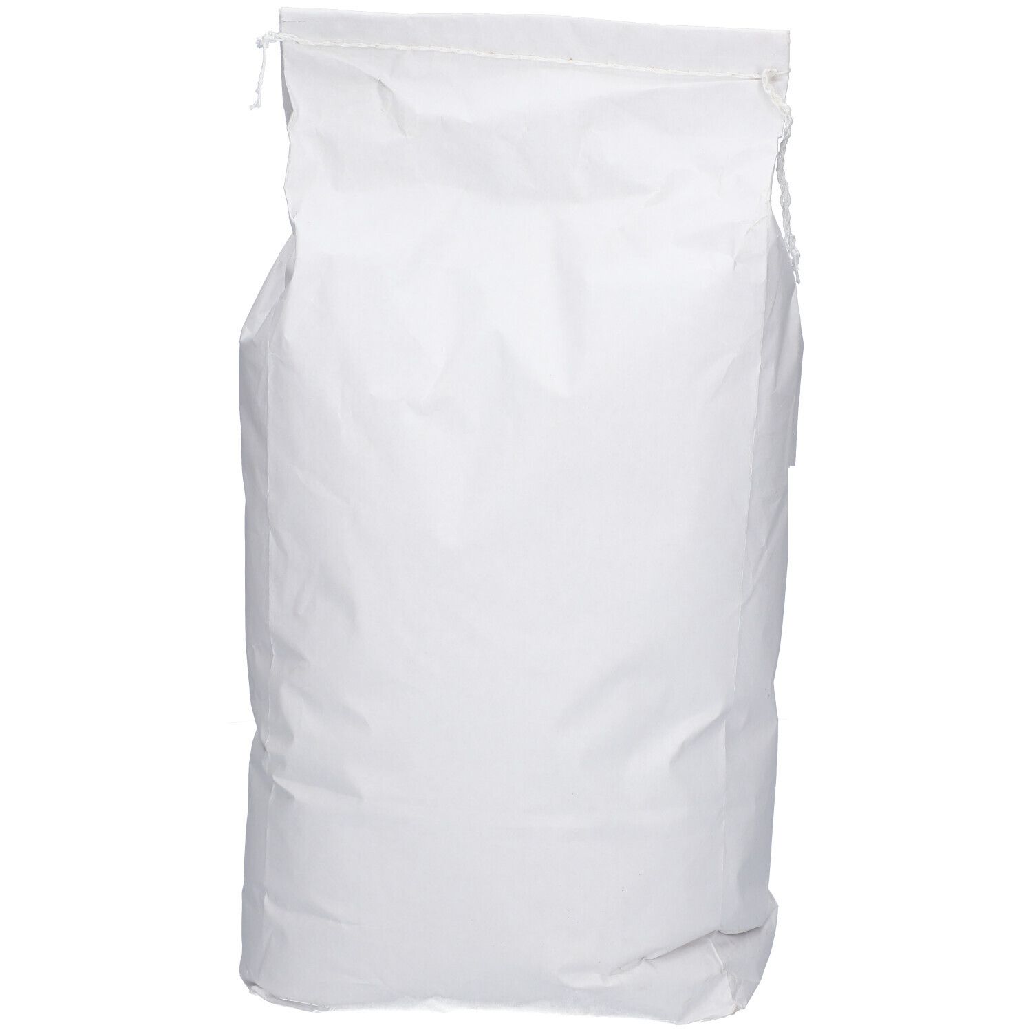 Een witte zak met glutenvrije mix voor wit brood. De zak is gesloten en staat rechtop.