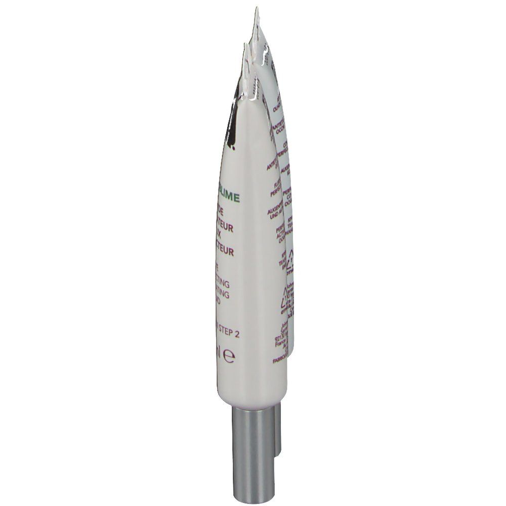 Tube à embout argenté. Inscription: Pro-Sublime, Eye Perfecting, 10 ml. Texte au dos.
