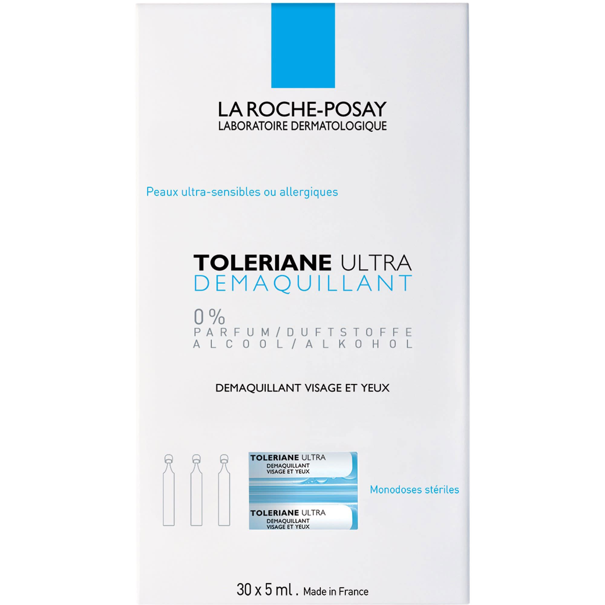 Boîte La Roche-Posay Toleriane Ultra Démaquillant. 30 x 5 ml.