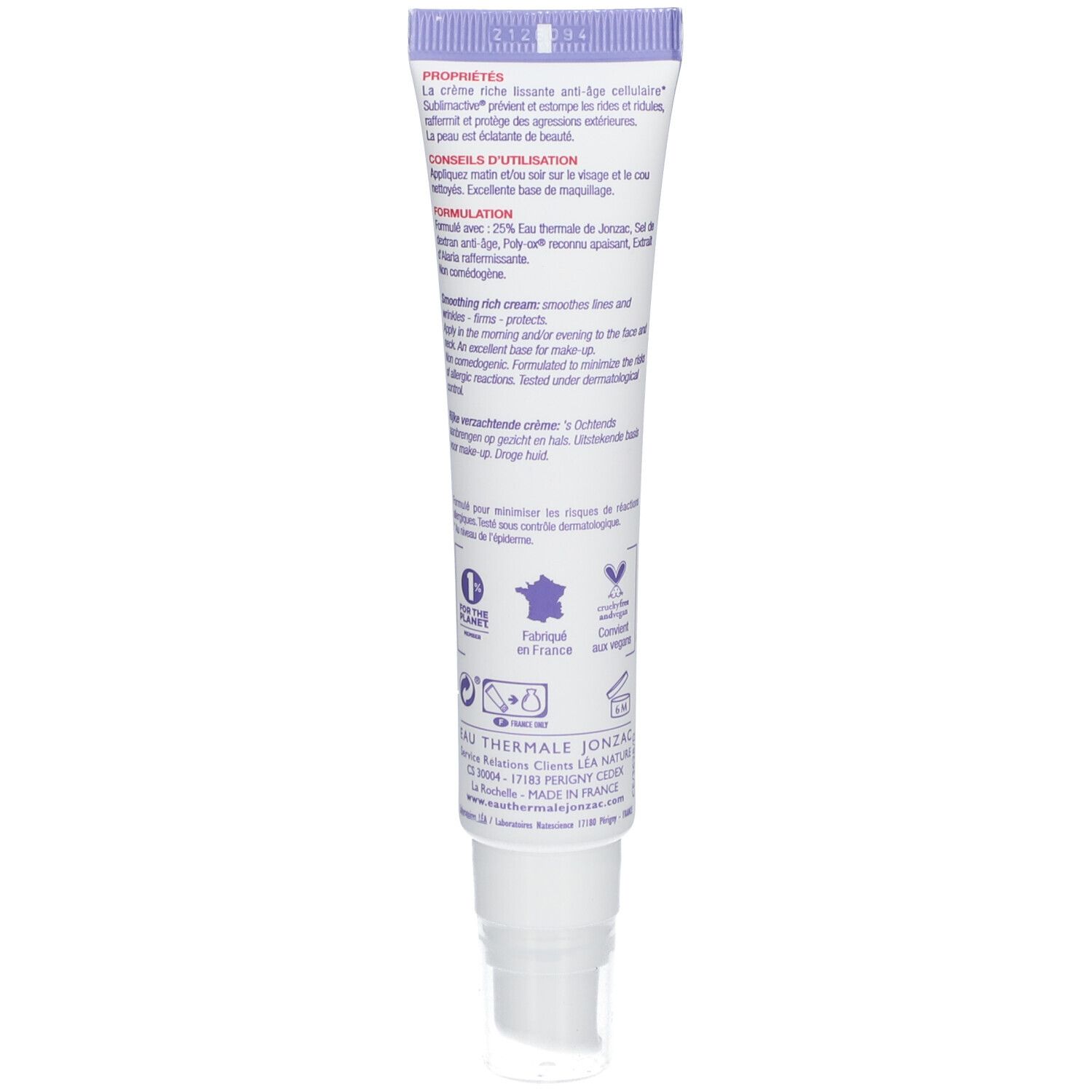 Jonzac Sublimactive Bio-Creme