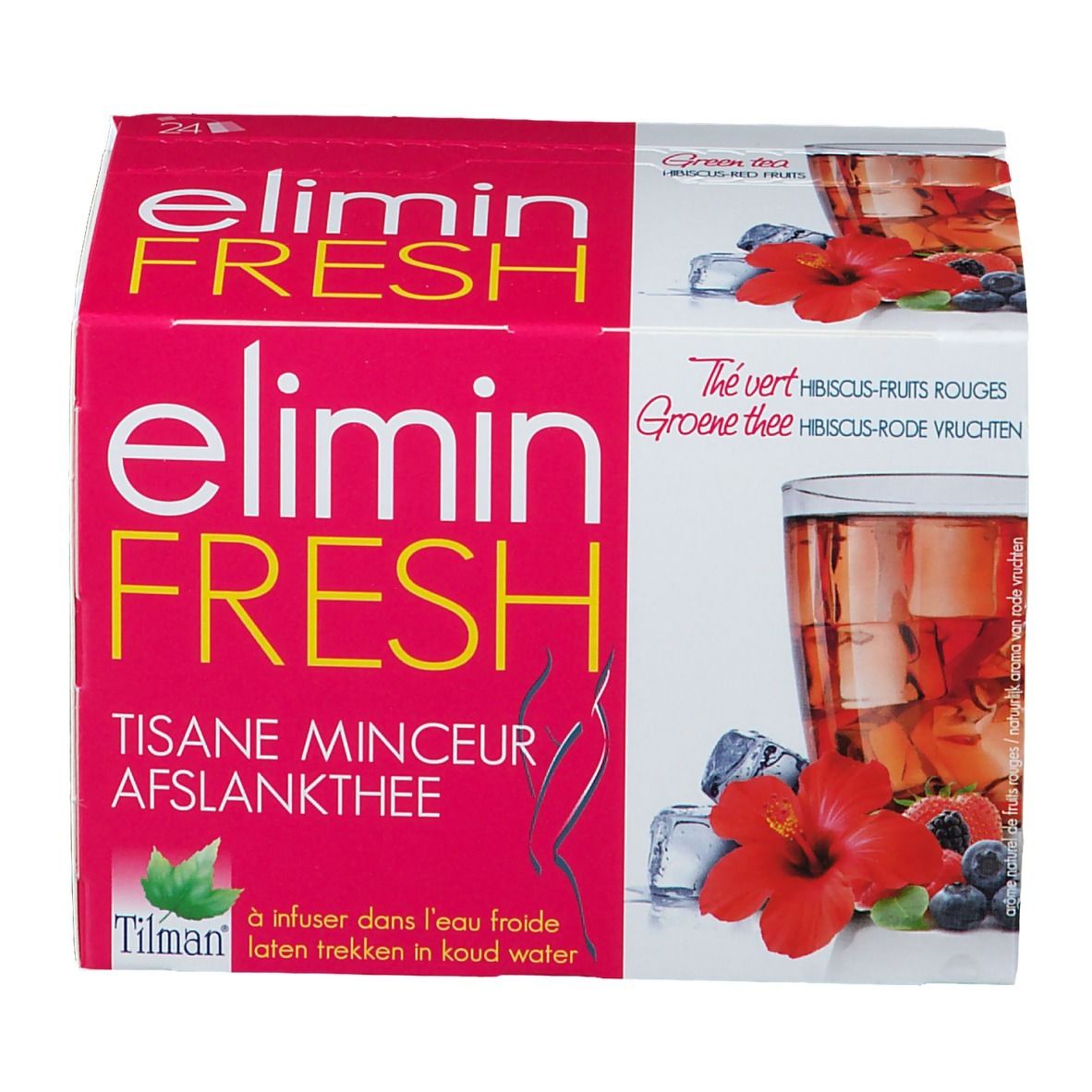 Tilman® elimin fresh Abnehmtee mit Grünem Tee mit Hibiskus & Beerenfrüchten