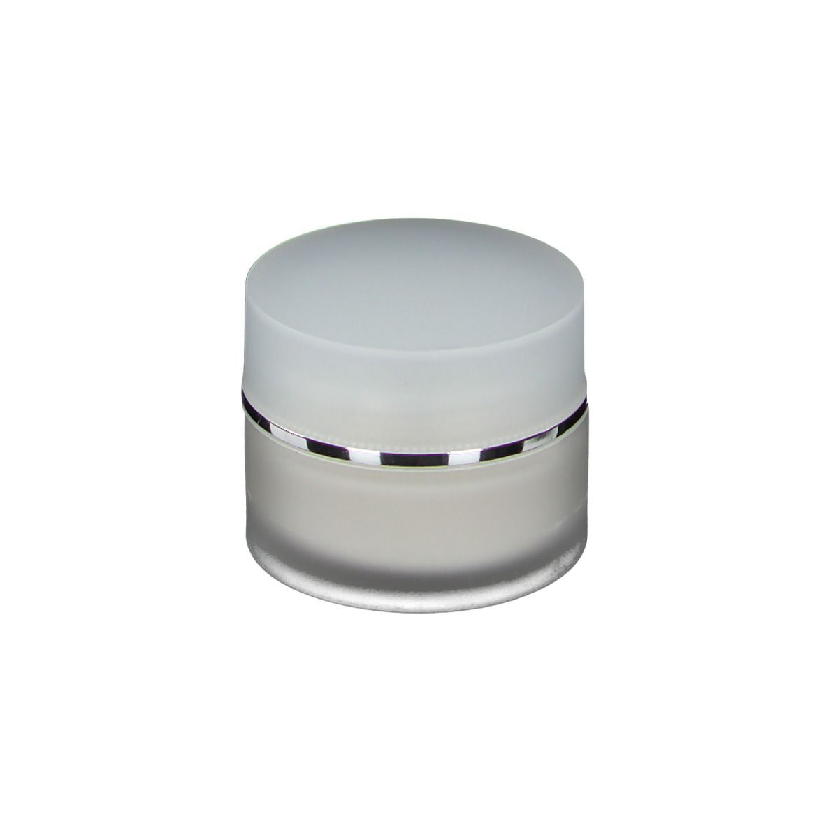 Pot de crème avec couvercle. Inscription: Coup d'éclat, Crème Confort, Texture Riche. 50 ml.