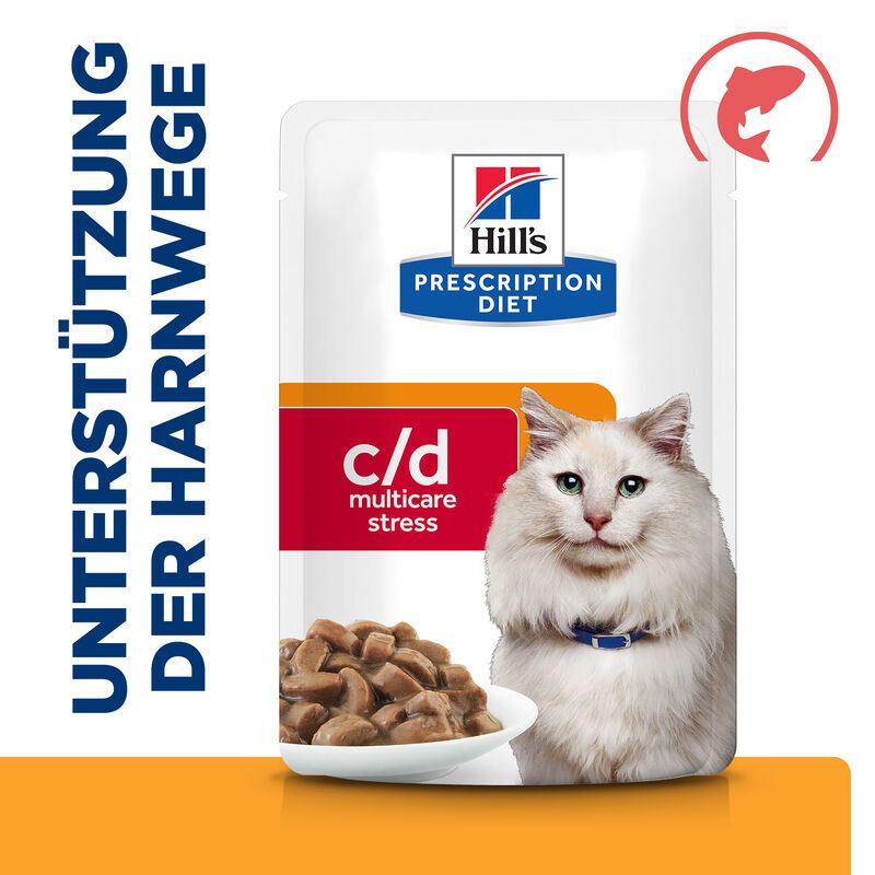 Hill's Prescription Diet c/d Urinary Stress Katzenfutter mit Lachs