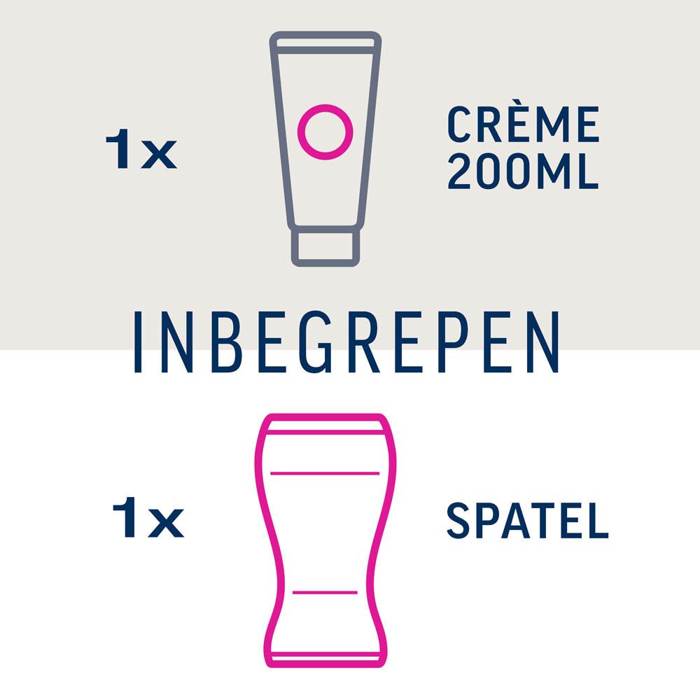 1x Crème (200ml), 1x Spatel