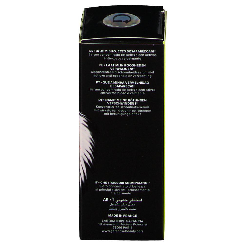 Konzentriertes Schönheits-Serum mit beruhigenden Wirkstoffen.
