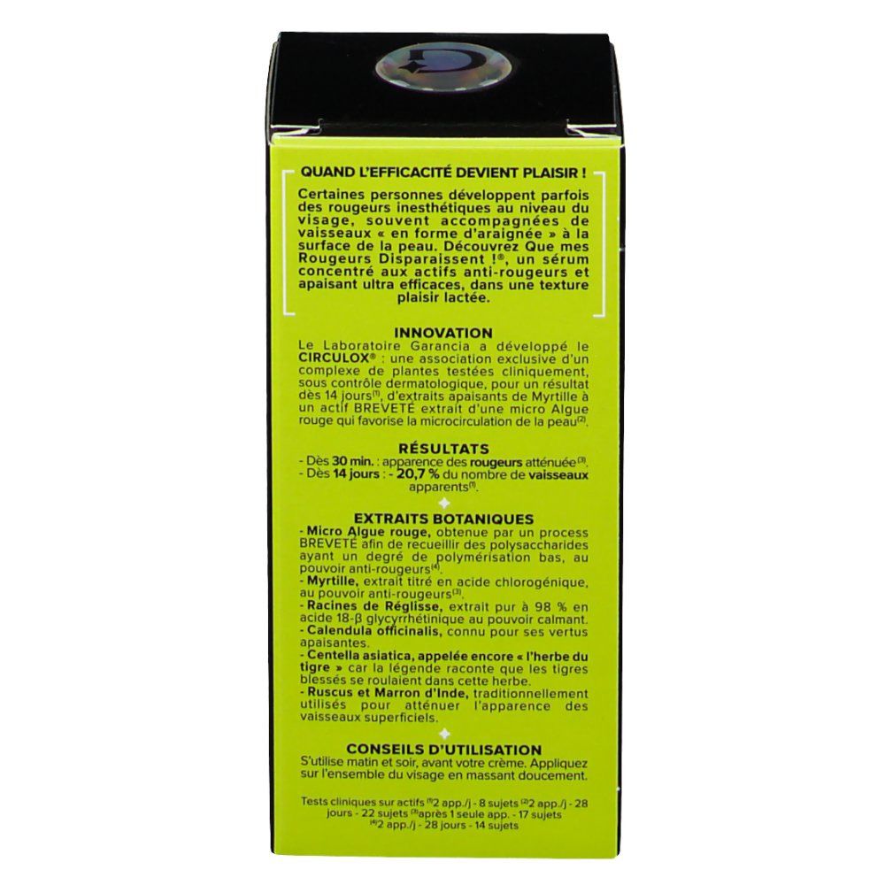 Verpackung eines Hautpflegeprodukts mit detaillierten Anwendungshinweisen und Inhaltsstoffen.