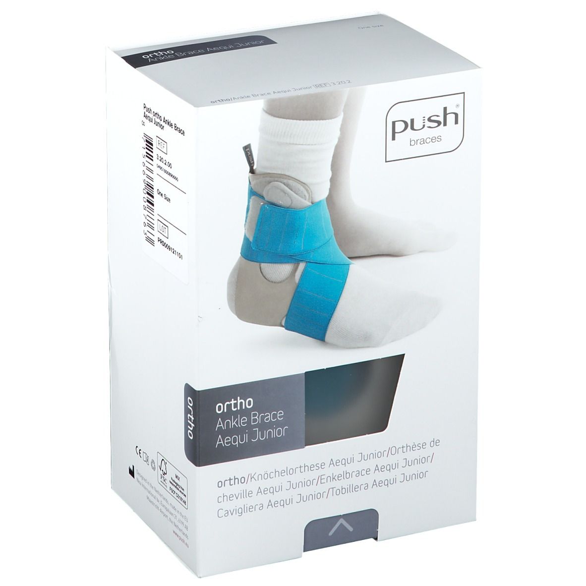 push® Ortho Aequi Junior Orthèse de Cheville Droite à Gauche 23-27 cm