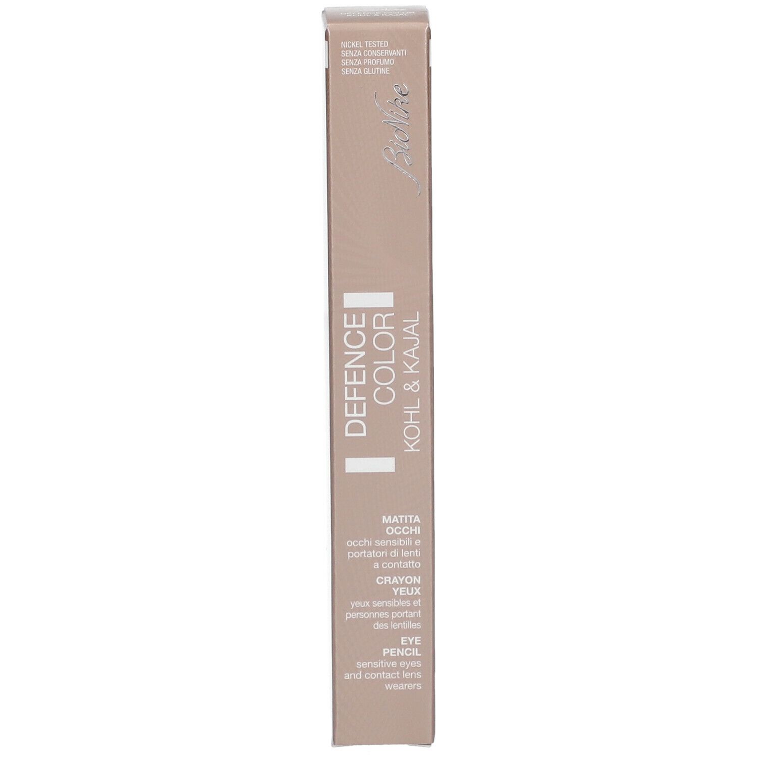 BioNike DEFENCE COLOR KOHL&KAJAL Kajalstift 101. Beige verpakking. Productinformatie.
