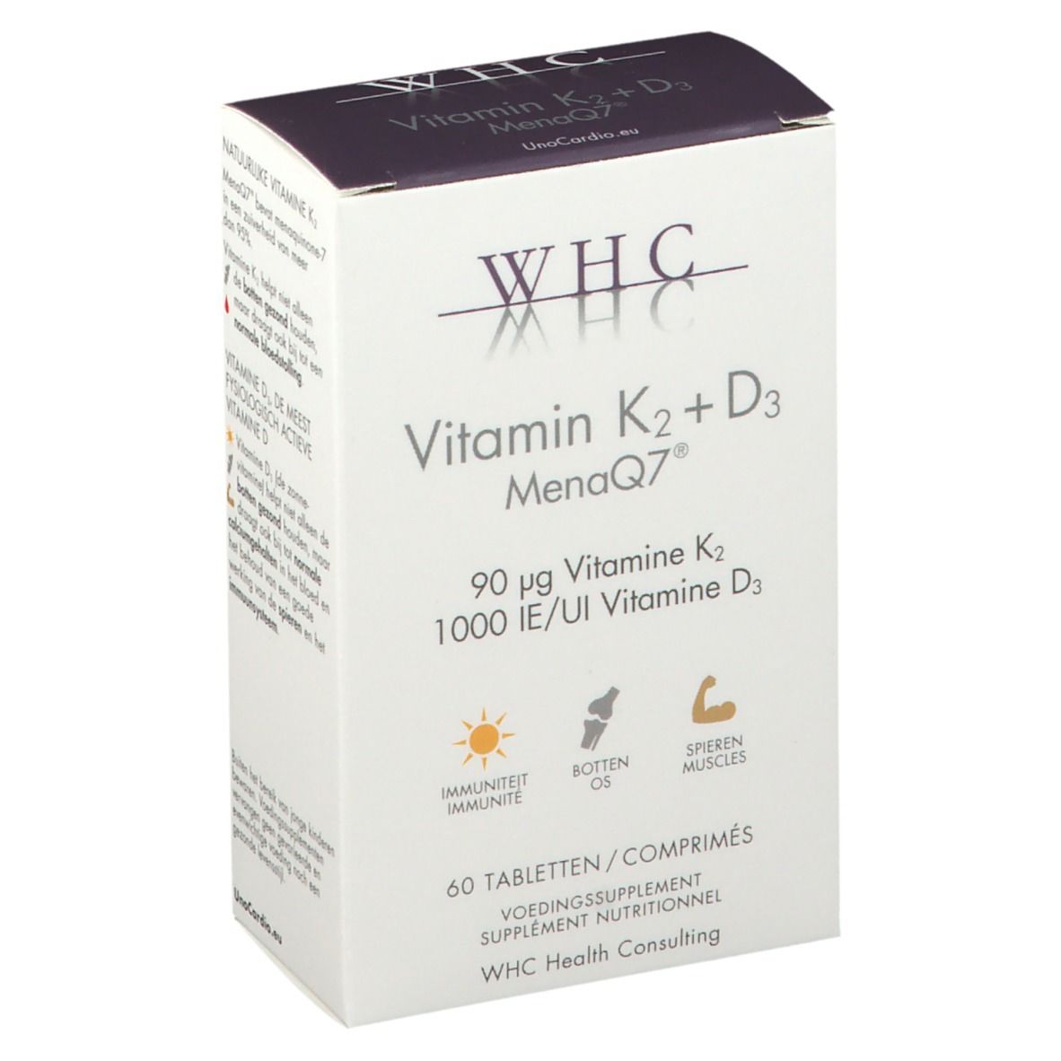 Nutrogenics WHC Vitamine K2 + D3 MenaQ7®