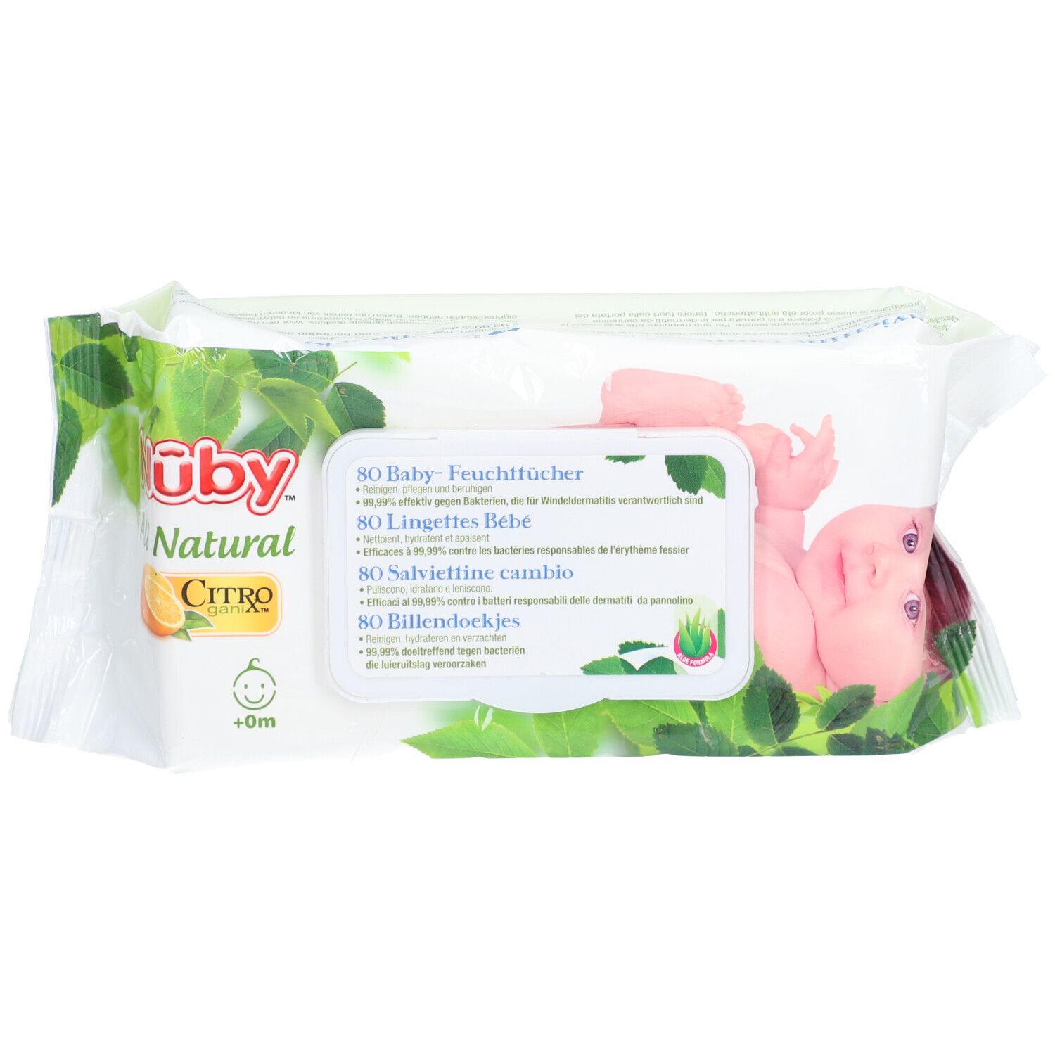 Nûby Feuchttücher Zitrone