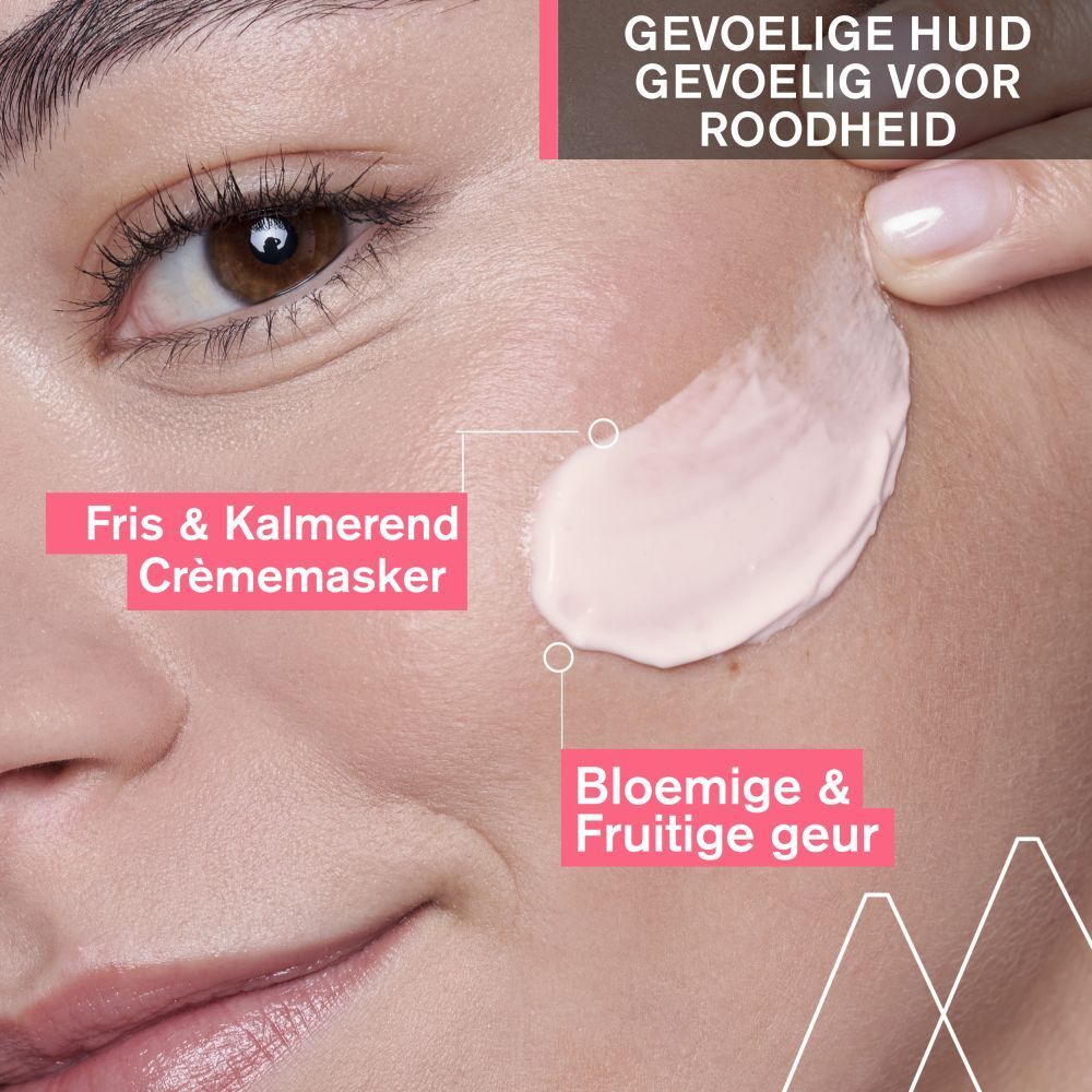 Witte doos Uriage Roséliane Anti-Rougeurs Mask. Productinformatie. 40ml, 1.35 fl.oz.