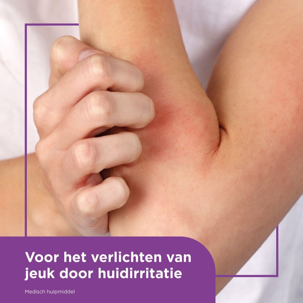 Bepanthen Eczema doos. Witte doos met productnaam en tekst.