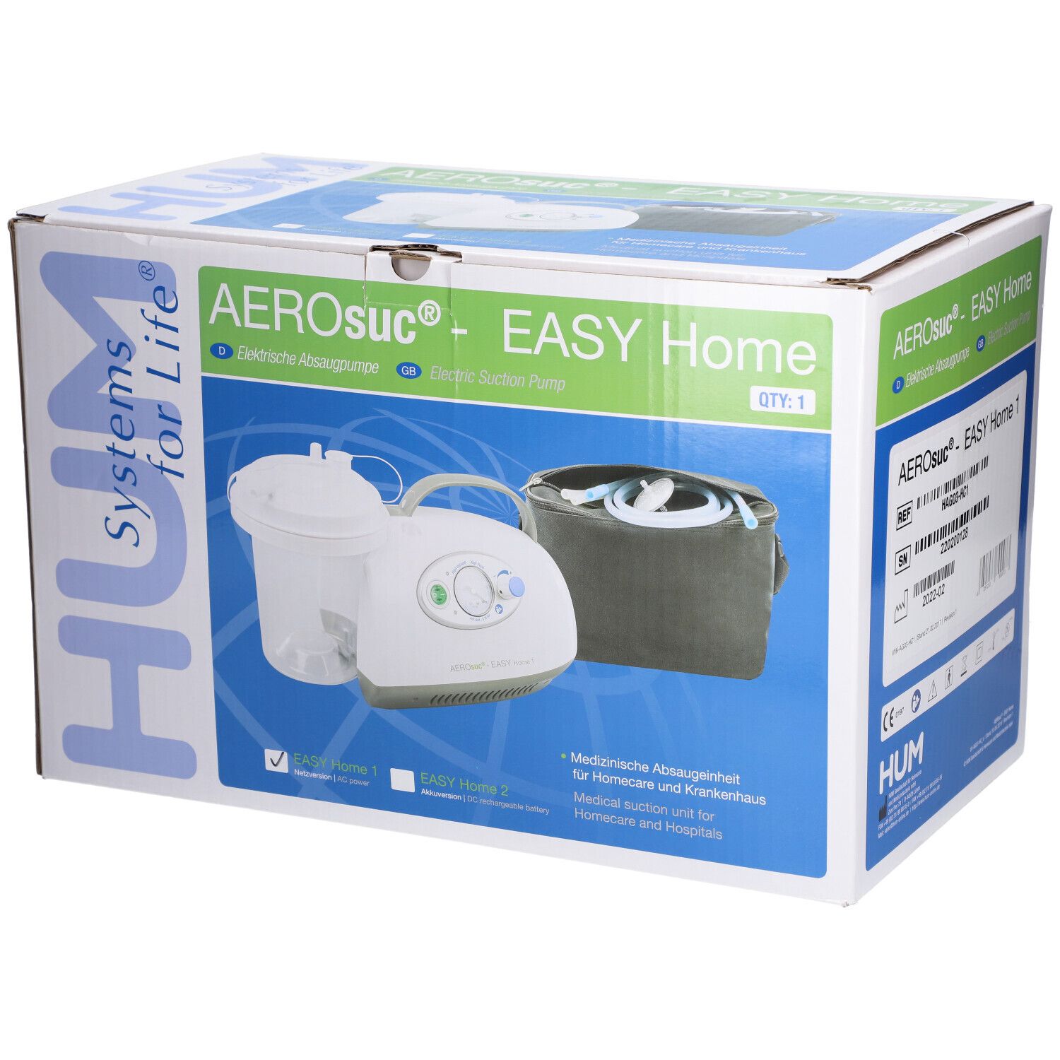 Henrotech Aerosuc Easy Home Aspiratiepomp AC Power 1 St