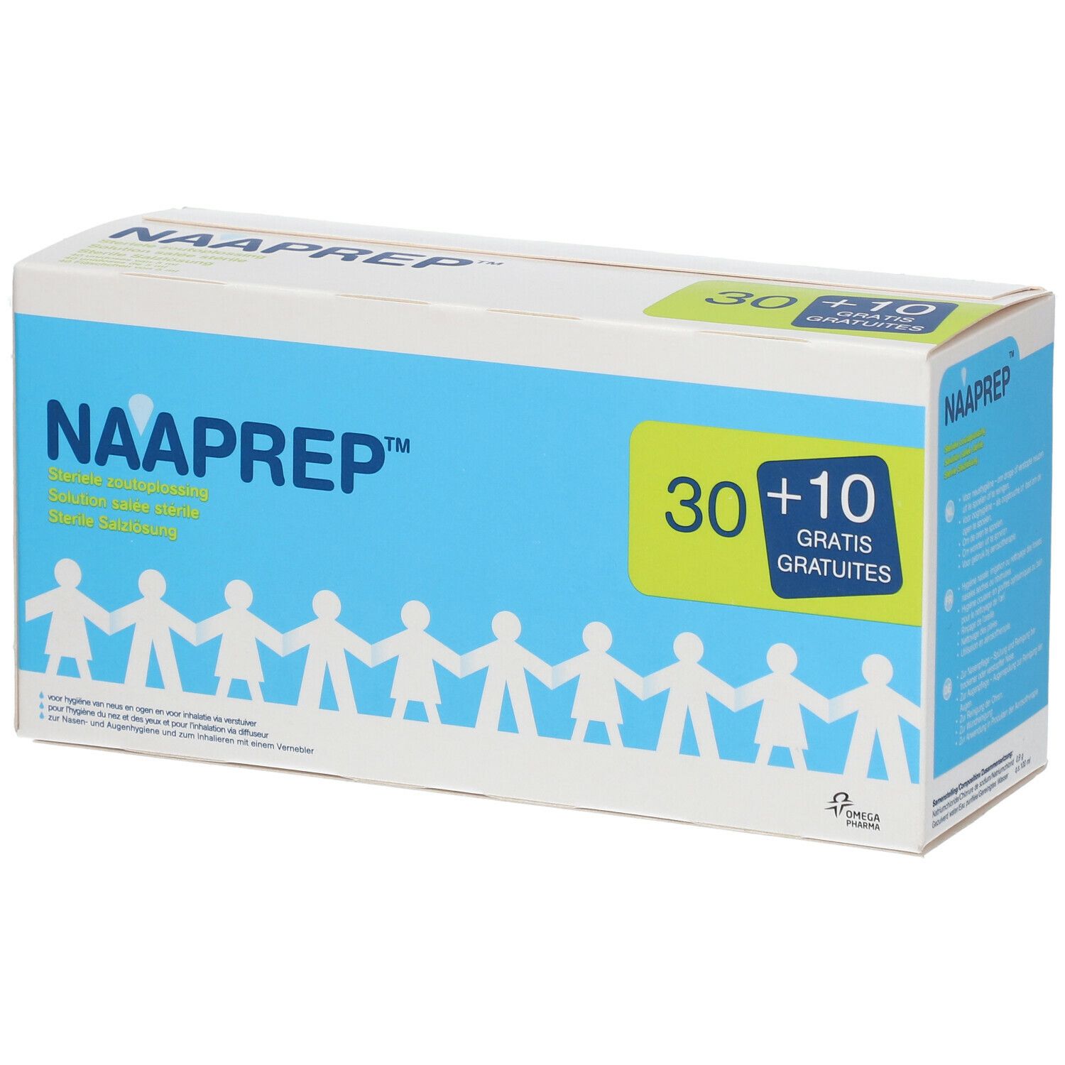 Boîte en carton avec nom du produit et inscription "30 + 10 GRATUITES".