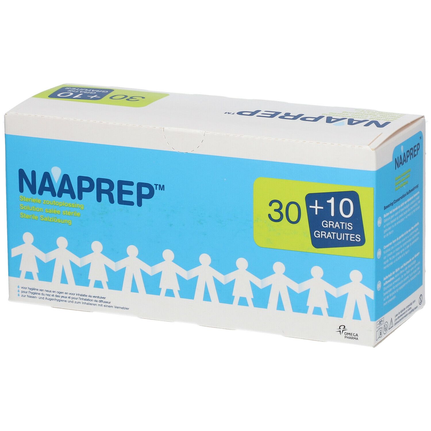 Boîte en carton avec nom du produit et inscription "30 + 10 GRATUITES".