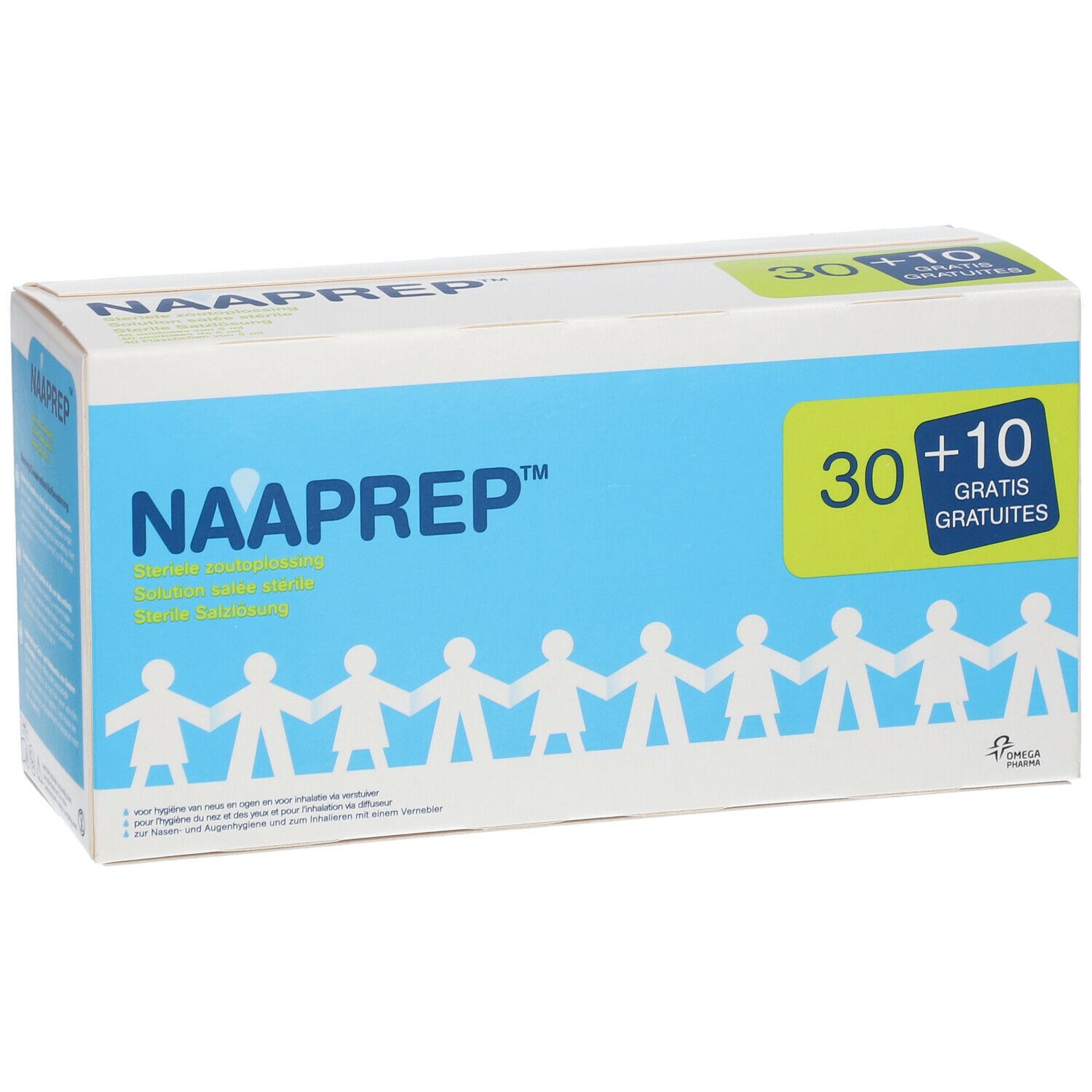Boîte en carton avec nom du produit et inscription "30 + 10 GRATUITES".
