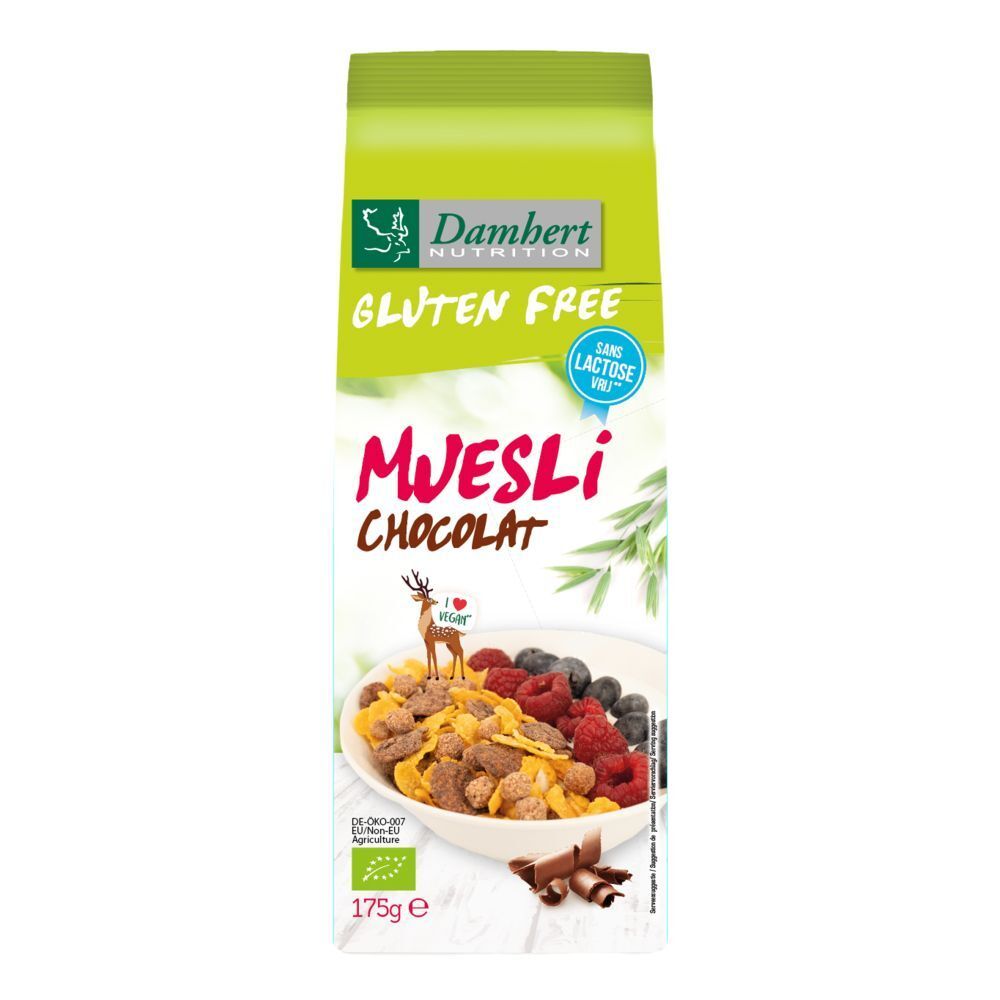 Damhert Gluten Free Muesli chocolat BIO