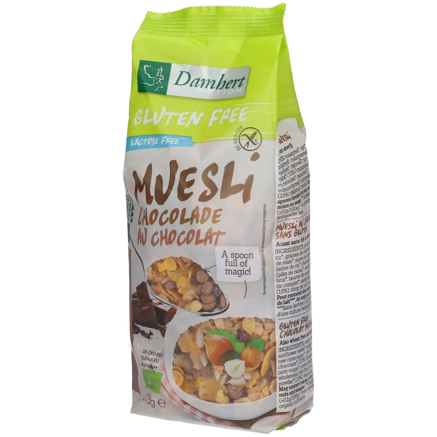 Damhert Glutenvrije Muesli Chocolade 175 g Müsli