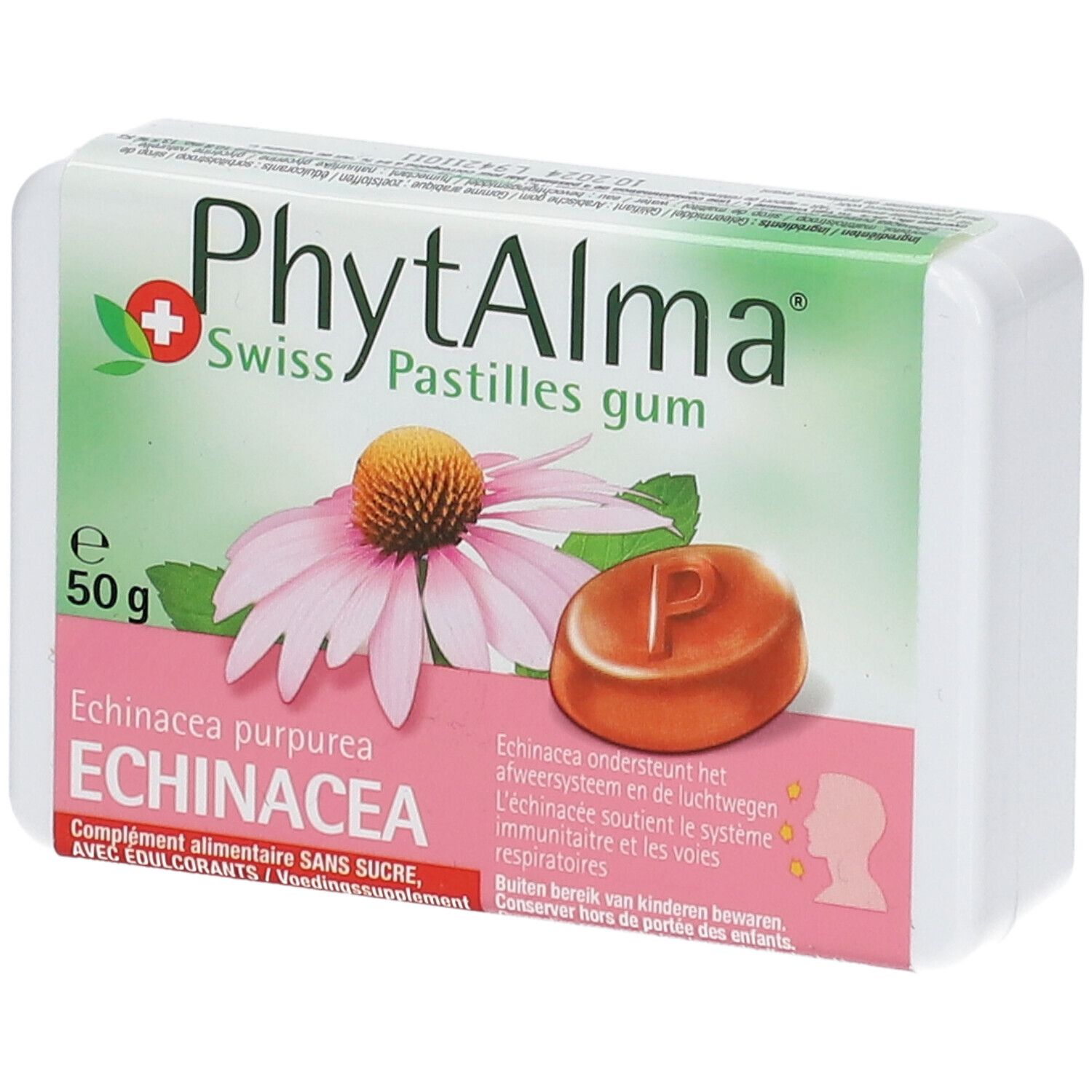 Phytalma Echinacea Sans sucre 50 g gommes à mâcher
