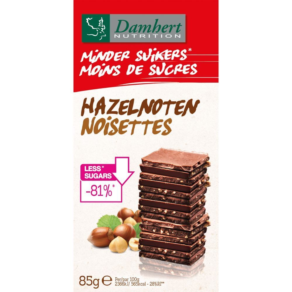 Damhert Haselnussschokolade