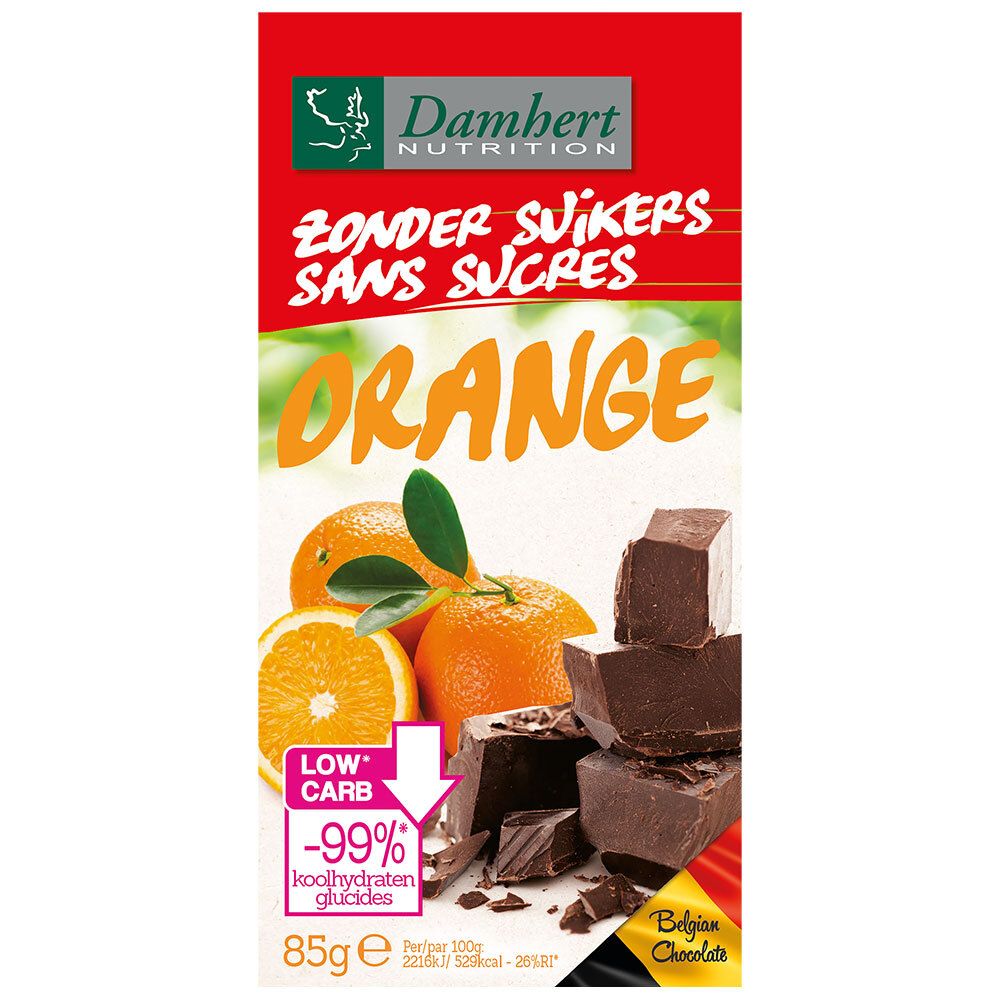 Damhert Chocolat noir/orange moins de sucre