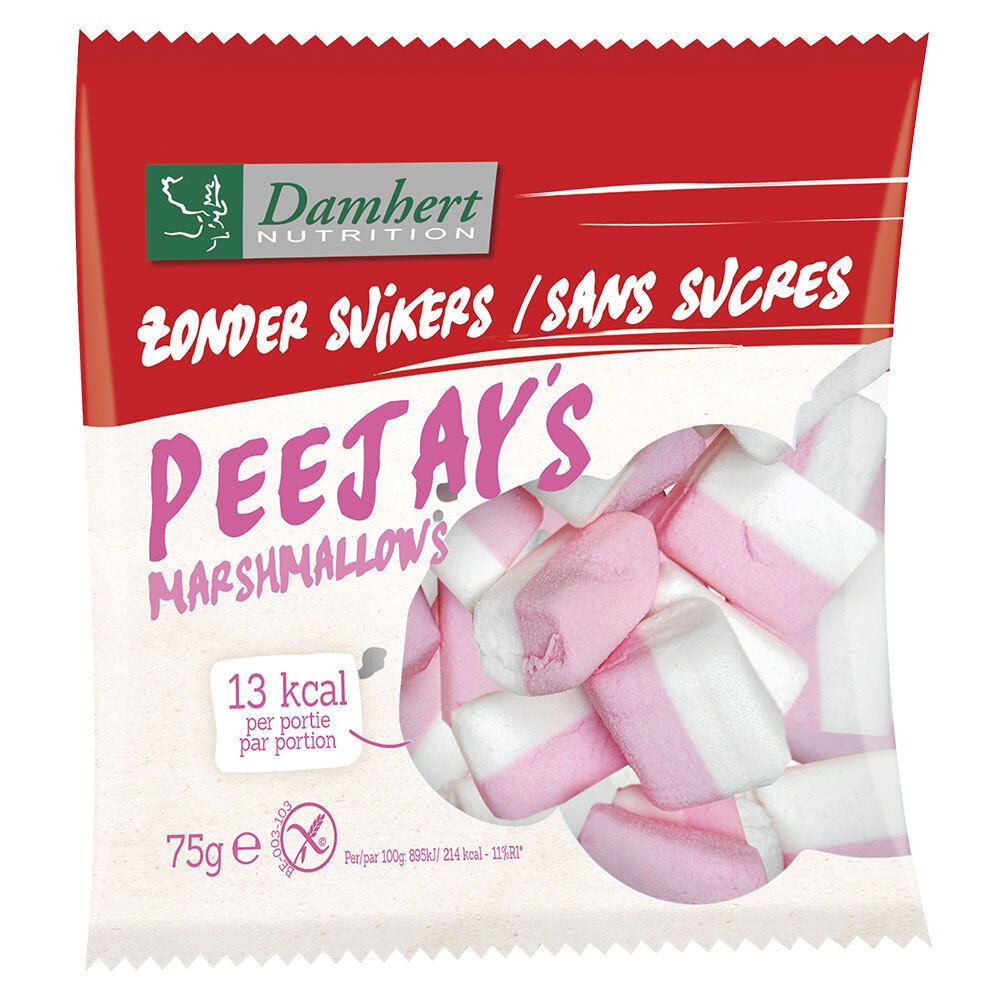 Damhert No Sugar Added Peejays marshmallows