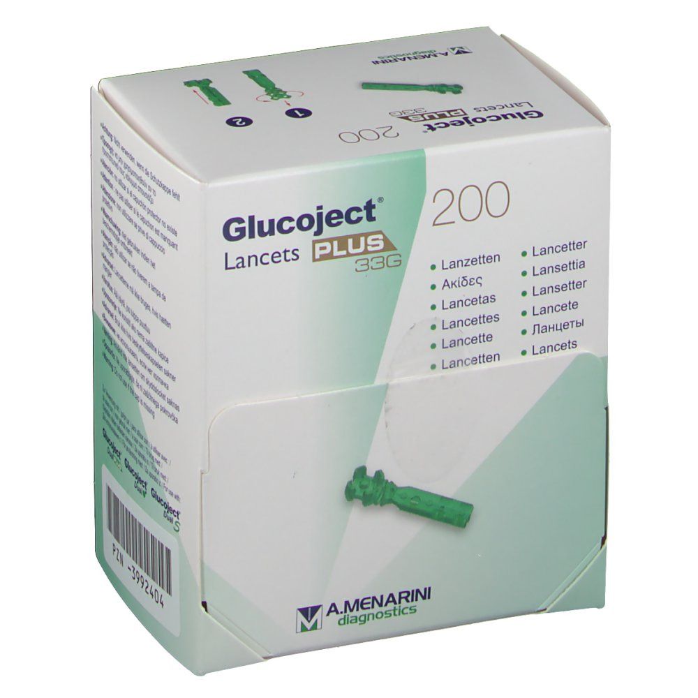 Glucoject® Plus 33G Lancettes