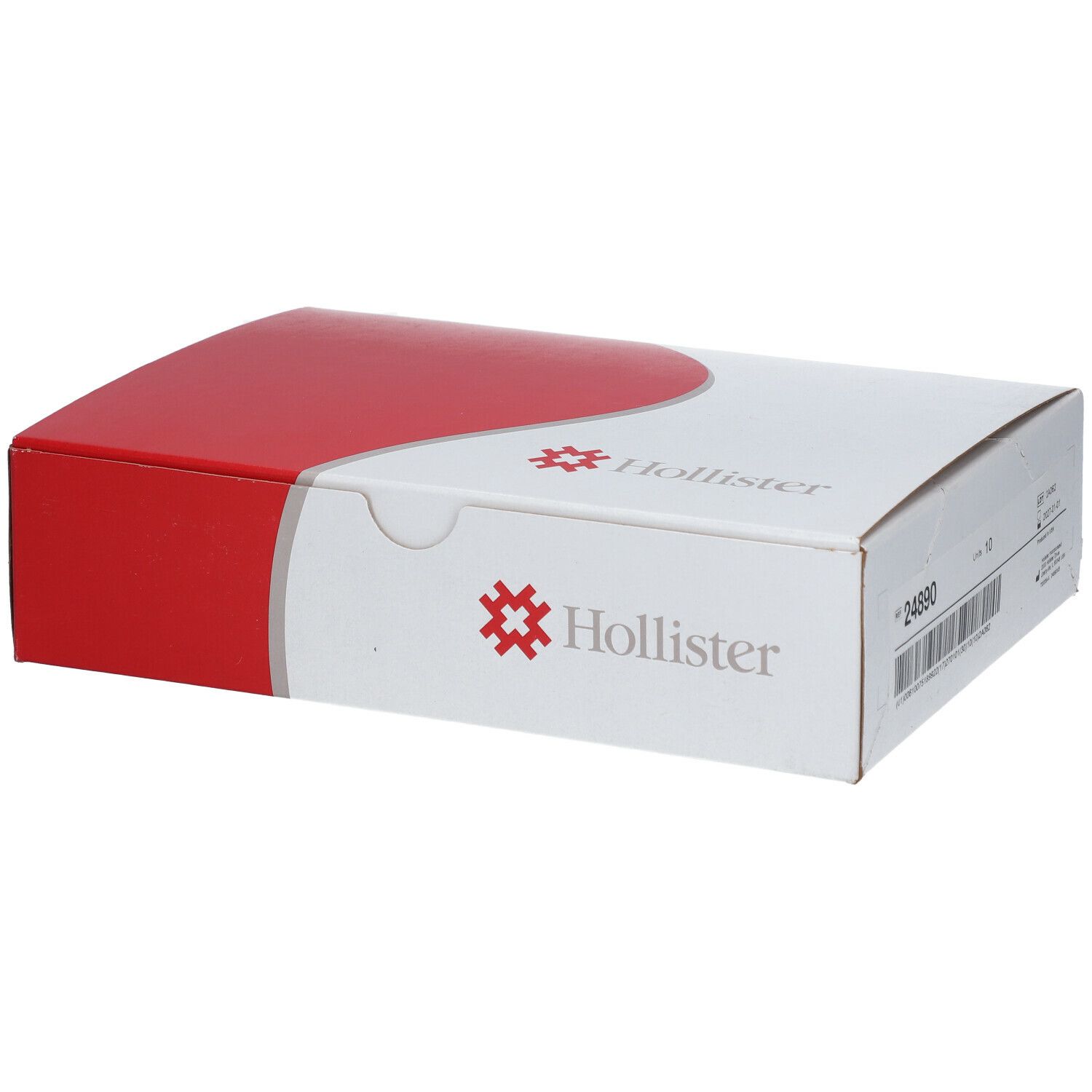 Boîte Hollister Conform 2 Sac Urostoma. Emballage blanc et rouge avec logo et informations produit.