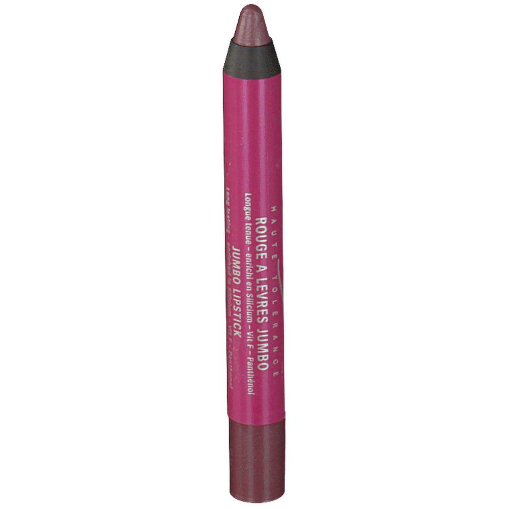 Rouge à lèvres en forme de crayon. Inscription: Jumbo Lipstick, Long lasting, Rouge à Lèvres Jumbo, Contapharm.