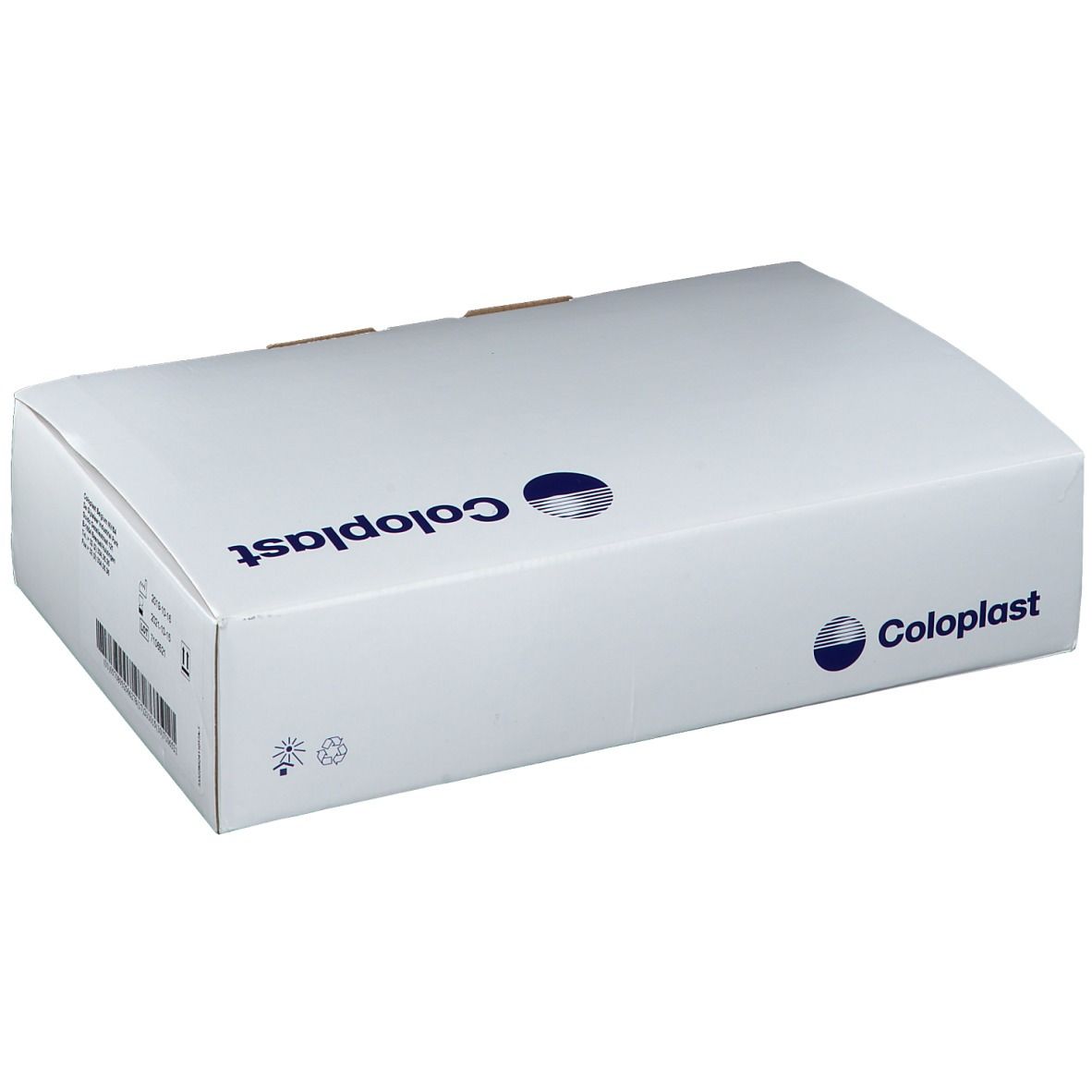 Witte verpakking met Coloplast-logo. Opschrift: SpeediCath Compact Set Mujer CH14.