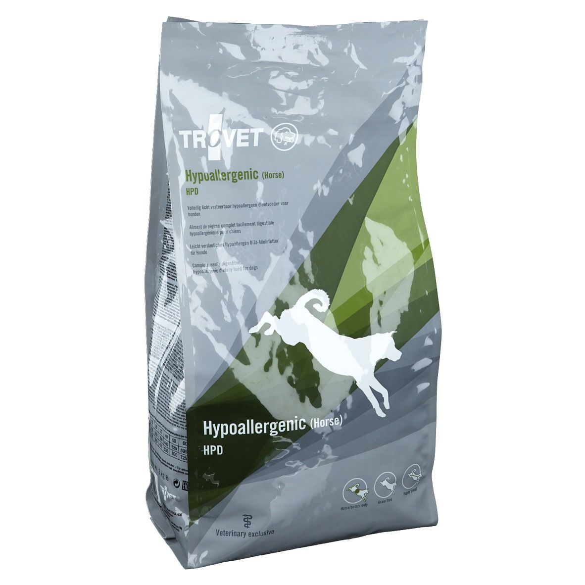 Trovet HPD Hypoallergeen Hond (Paard) 3 kg Pellets