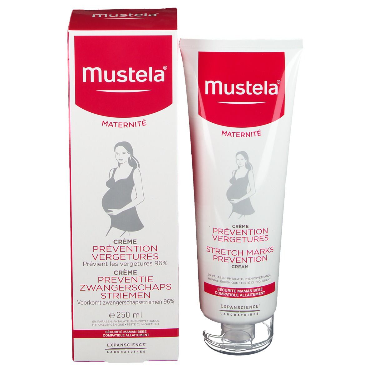 mustela® Maternité Creme zur Vorbeugung von Dehnungsstreifen parfümiert