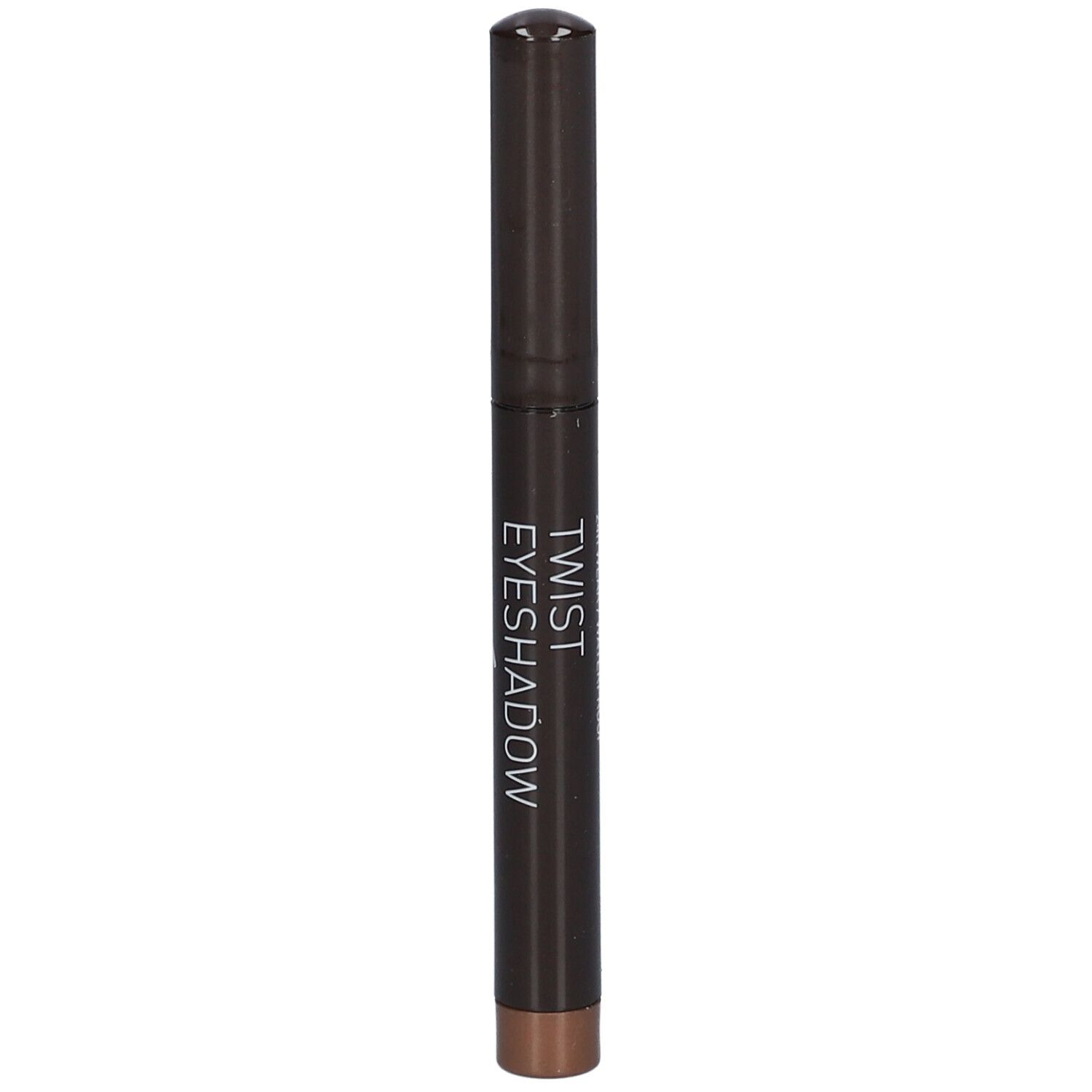 Crayon fard à paupières marron. Inscription: Twist Eyeshadow.