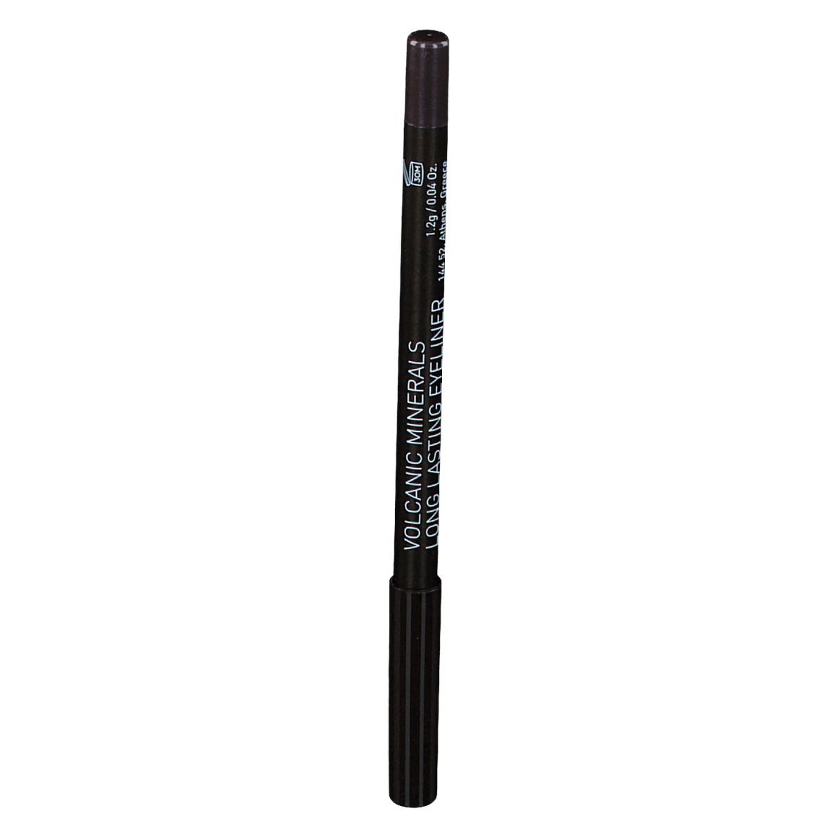 Crayon eyeliner noir avec l'inscription 'Volcanic Minerals Long Lasting Eyeliner'.