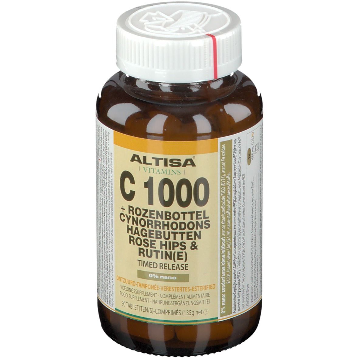 Altisa Vitamine C 1000mg + Rozenbottel Timed Release 90 Tabletten