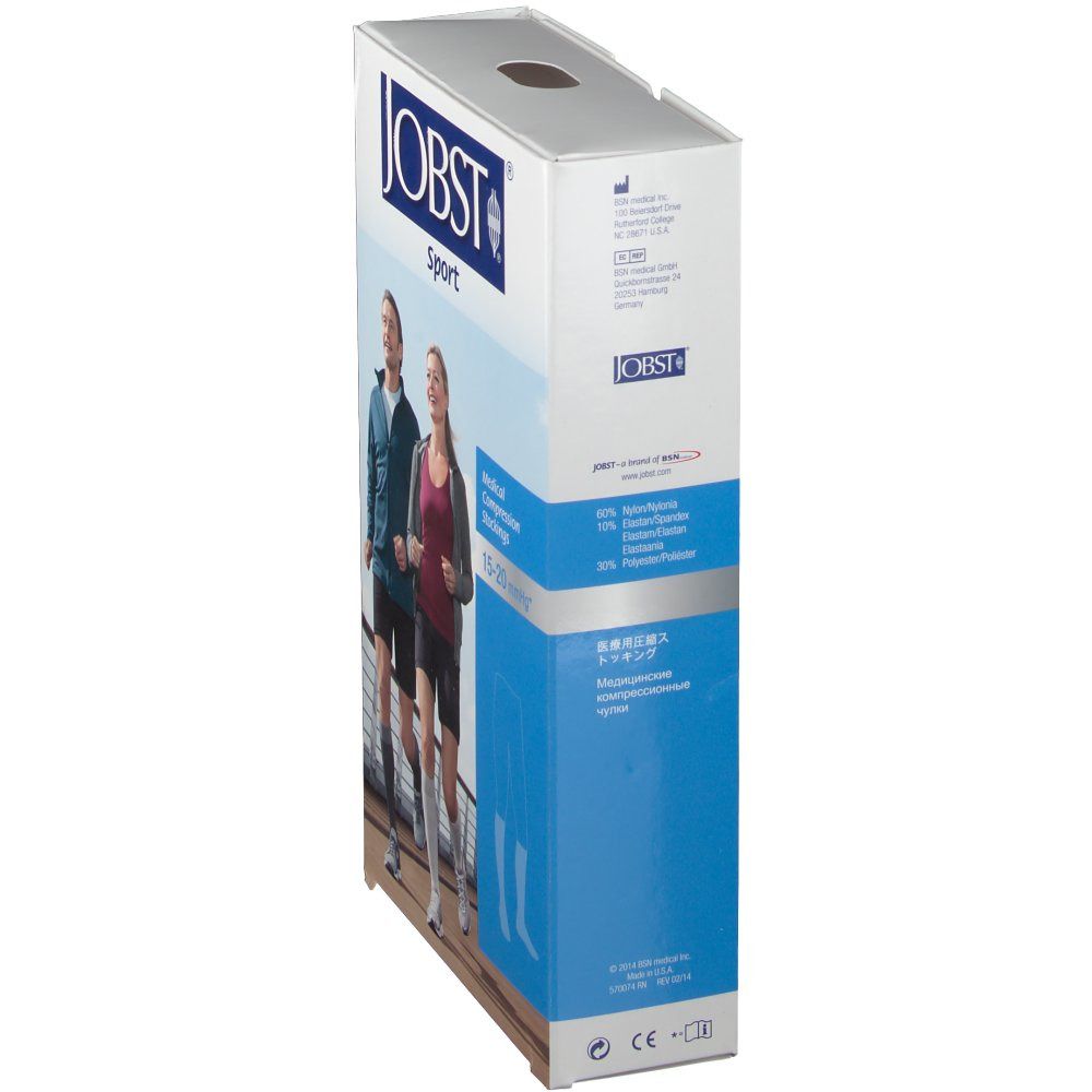 Jobst Sport 15-20 Ad Grey S 1 St Strümpfe