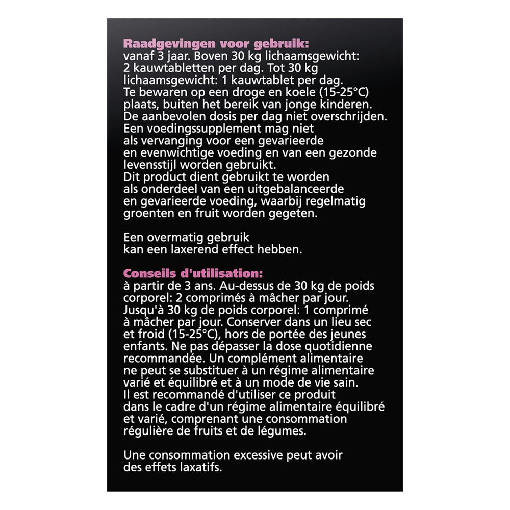 Texte au dos de la boîte Imixx Junior.
