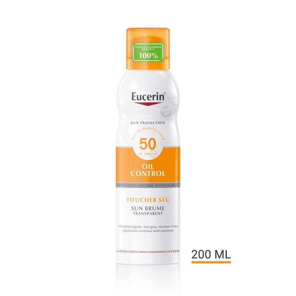Flacon Eucerin® Sun Protection SPF 50+ avec indication 200 ml.
