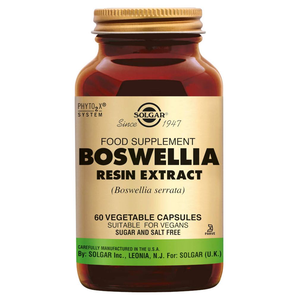 Solgar Boswellia Resin Extract 60 Capsules