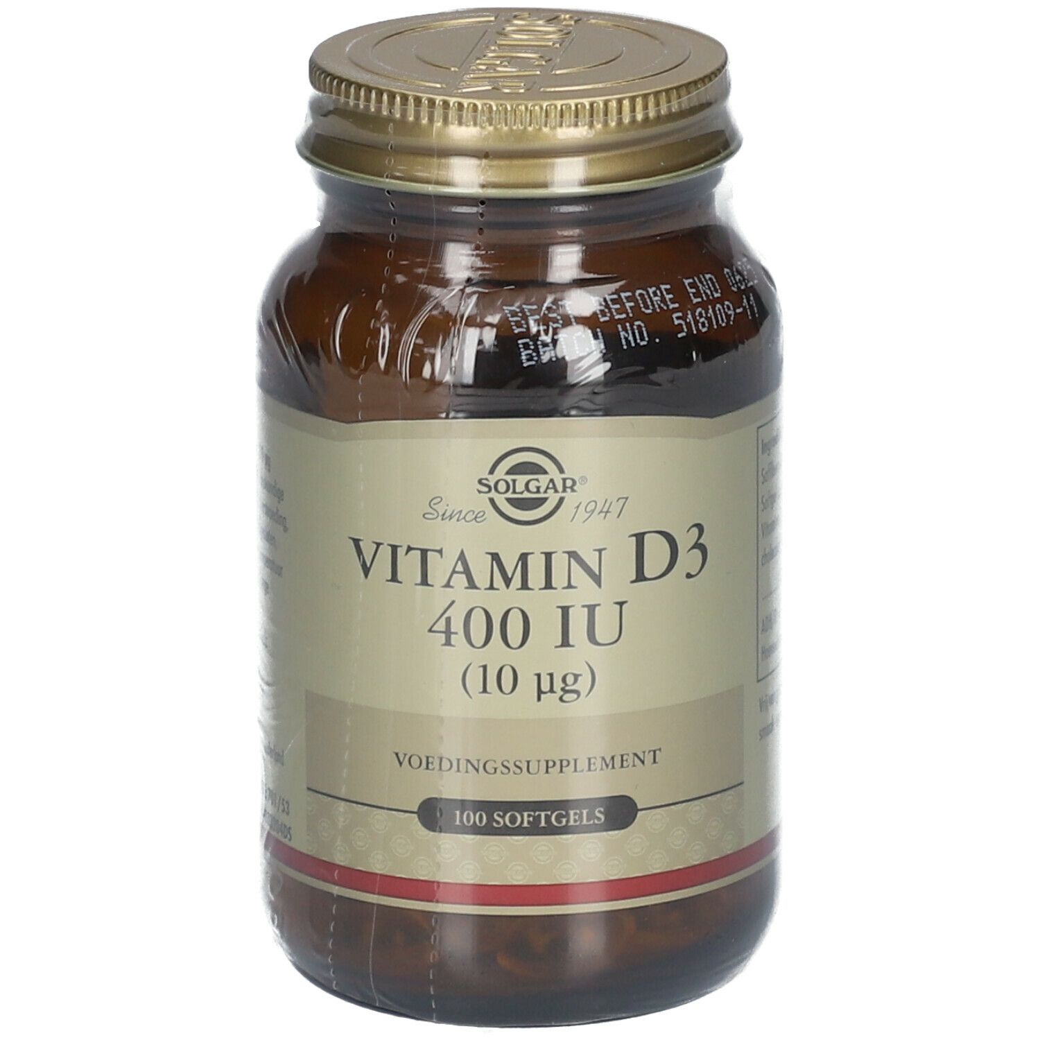 Solgar Vitamin D3 10 mcg/400 IU 100 pc(s) shopapotheke.ch