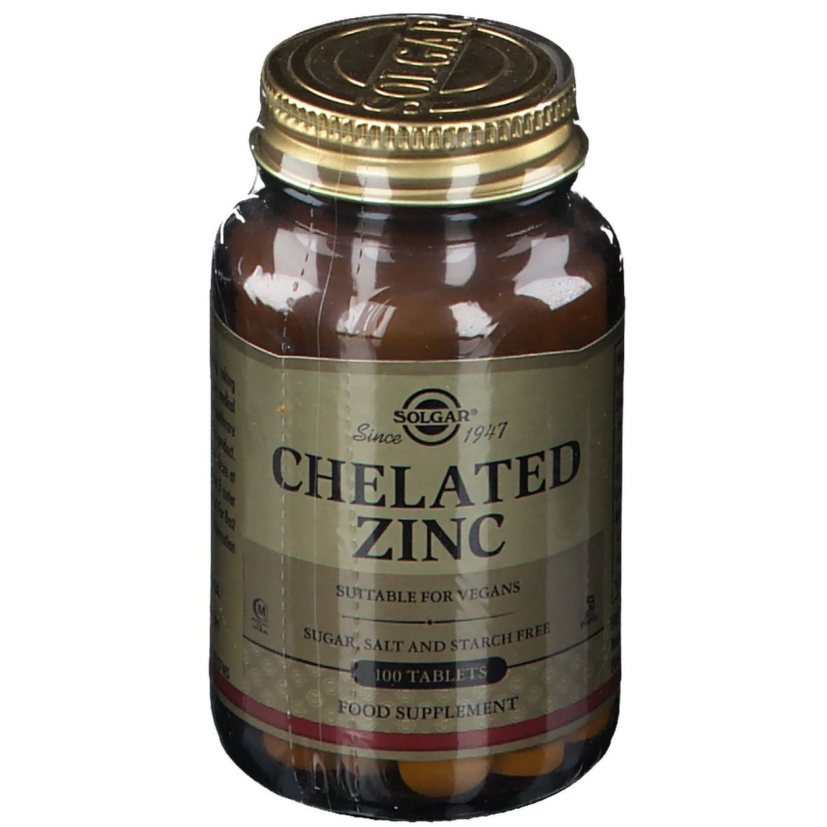 Solgar Chelated Zinc ok Nlfr 100 St Tabletten
