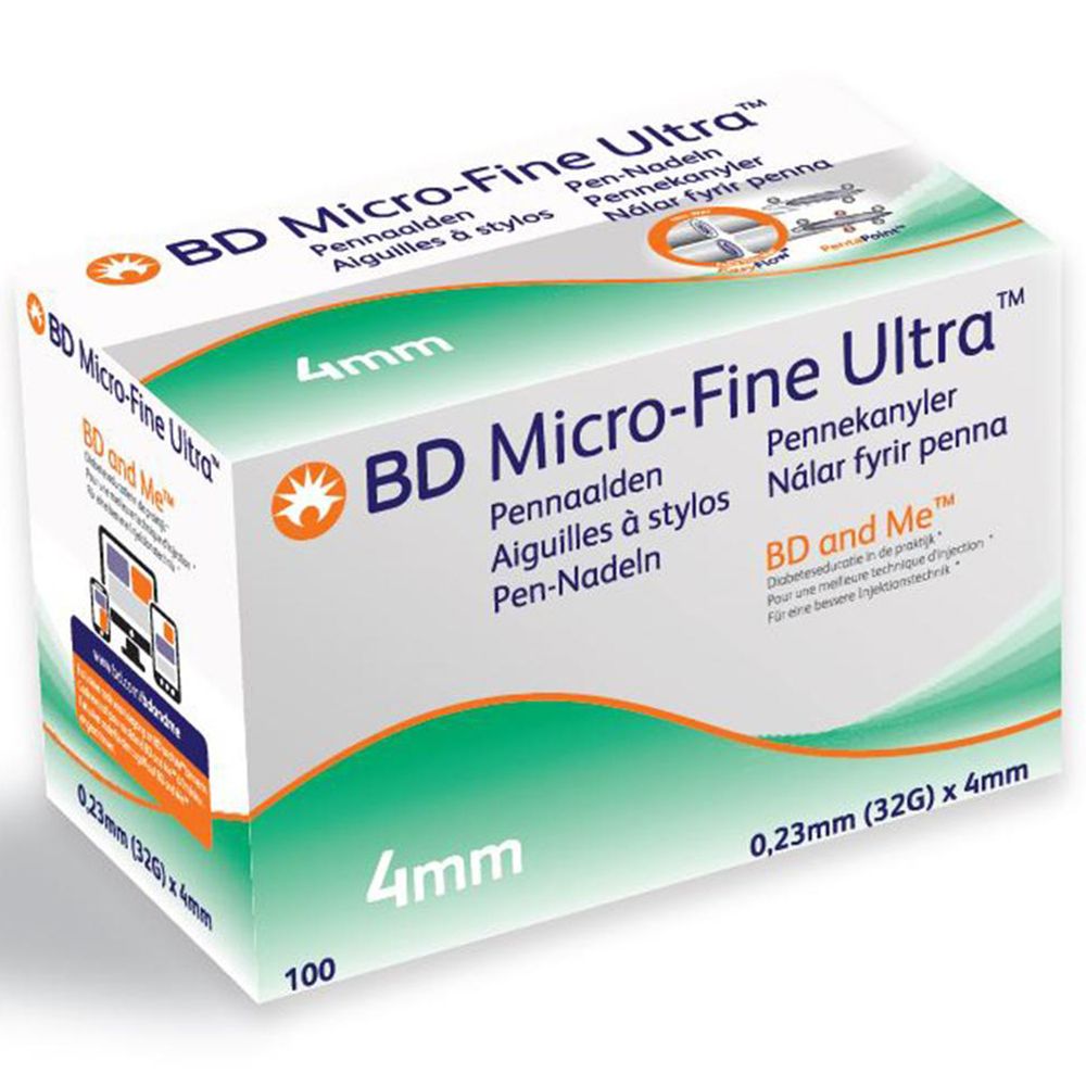 BD Micro-Fine Ultra™ + Pen Nadeln 0,23 x 4 mm 32 G