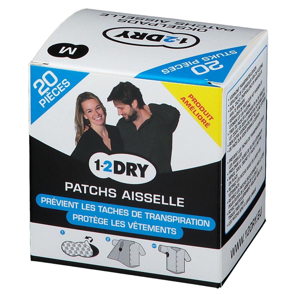1-2DRY Patches Aiselle Dark Medium P2-BX-MD
