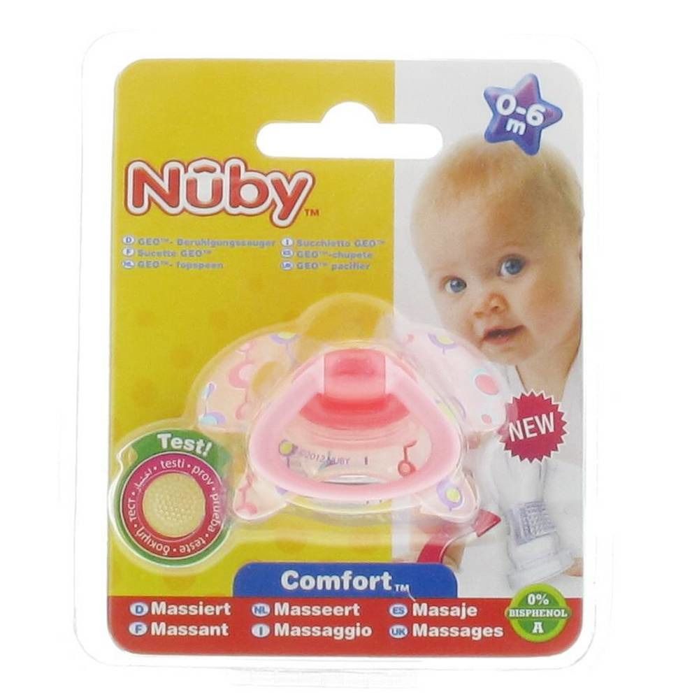 Nuby Geo™ Sucette orthodontique 0-6 mois