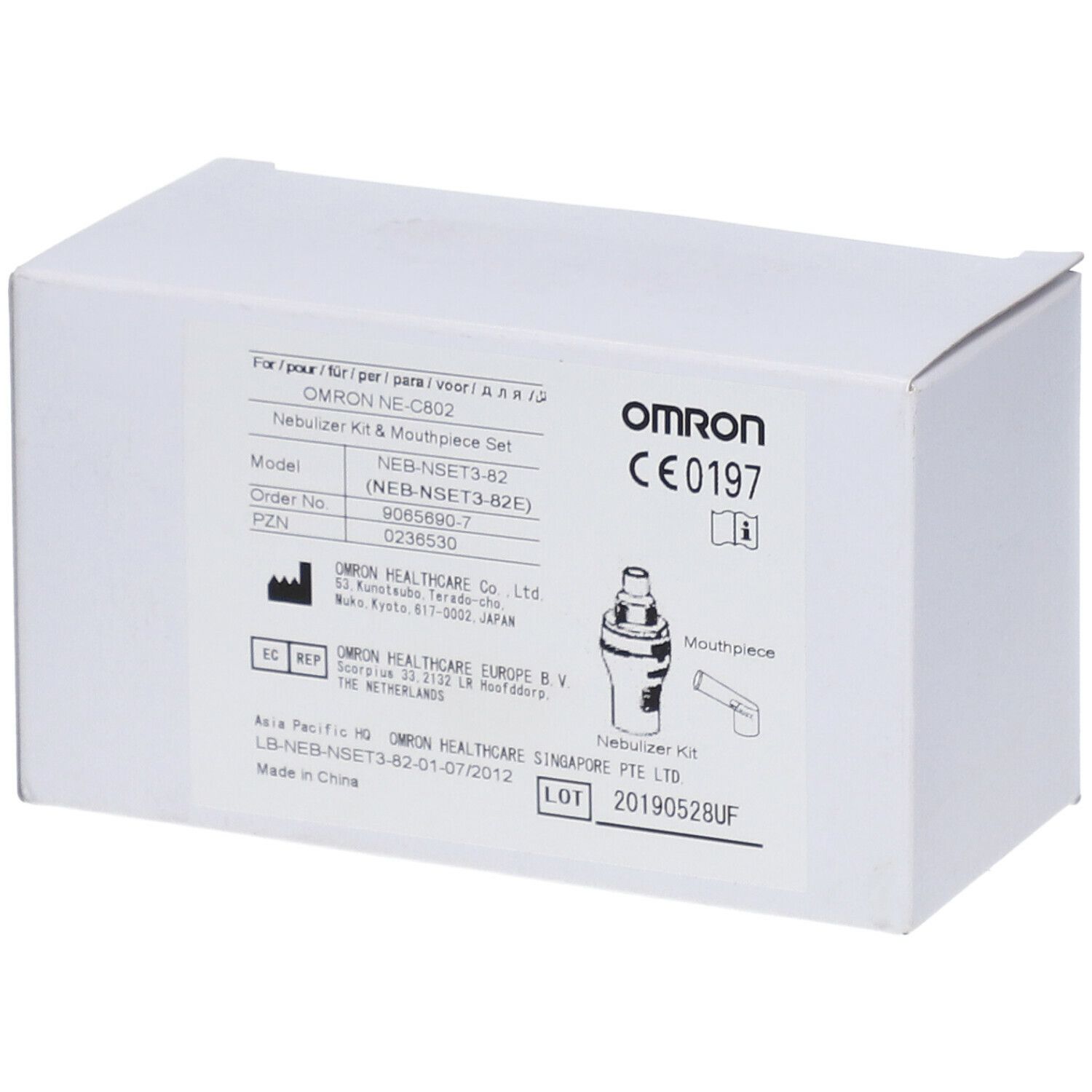 Omron Kit de nébulisation avec embout buccal pour CompAir Ne-C802