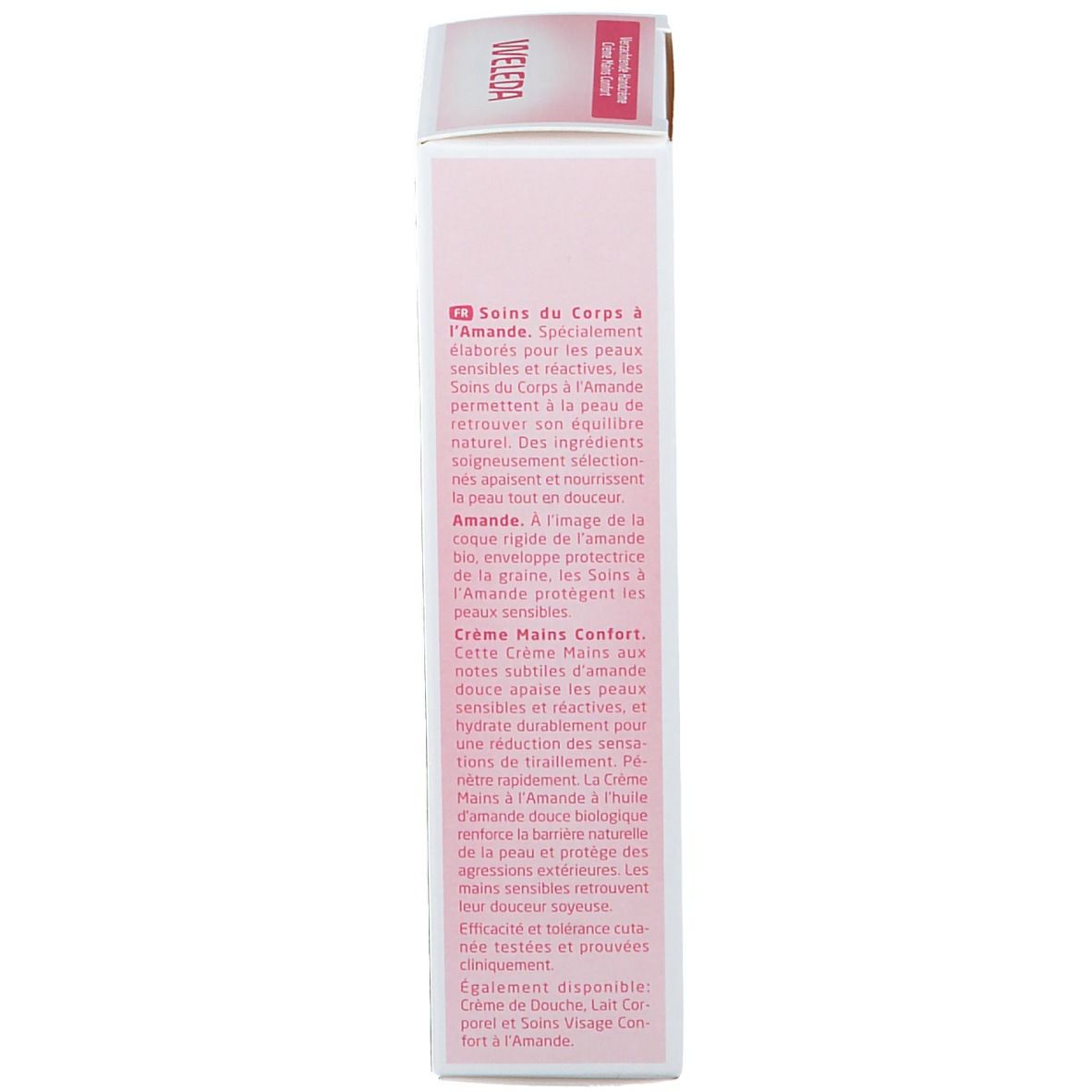 Emballage en carton, dos. Texte multilingue. Description du produit et fabricant.